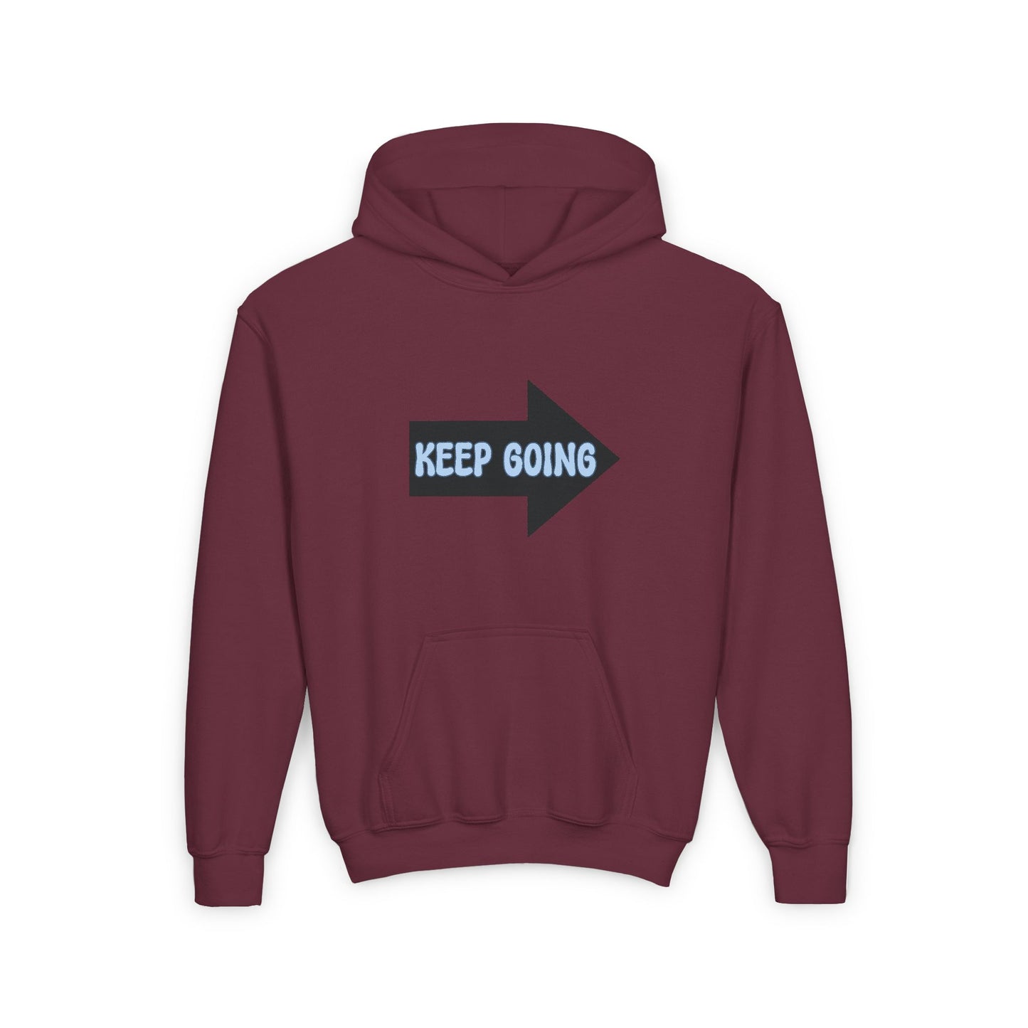 Keep Going Youth Heavy Blend Hooded Sweatshirt