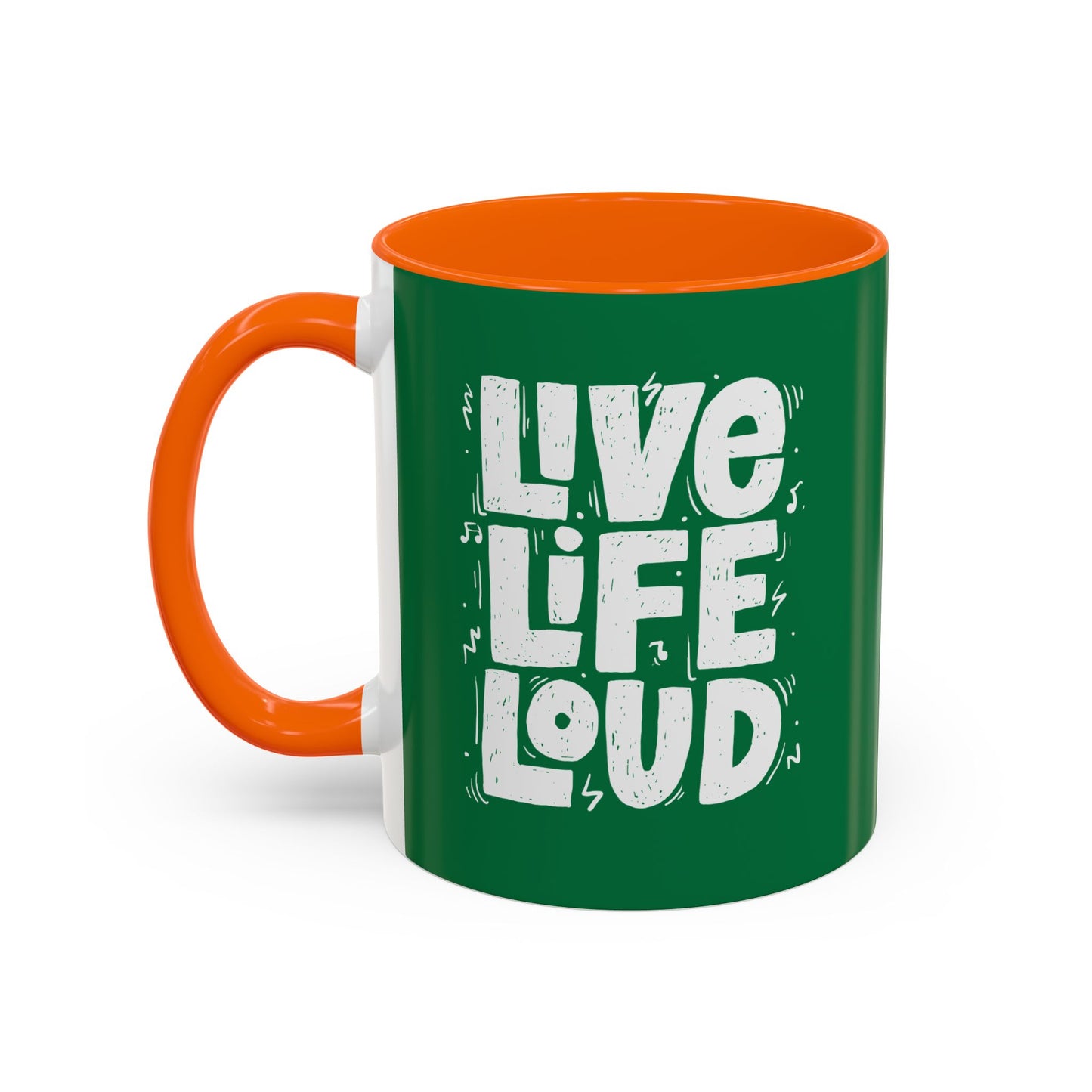 Live Life Loud Accent Coffee Mug (11, 15oz)