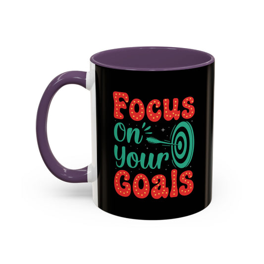 Focus On Your Goals Accent Coffee Mug (11, 15oz)