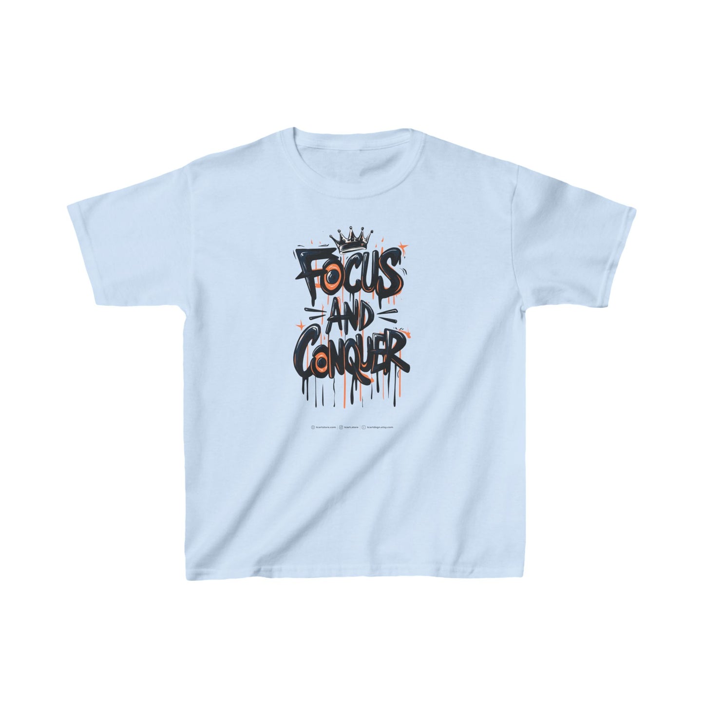 Focus And Conquer Kids Heavy Cotton™ Tee