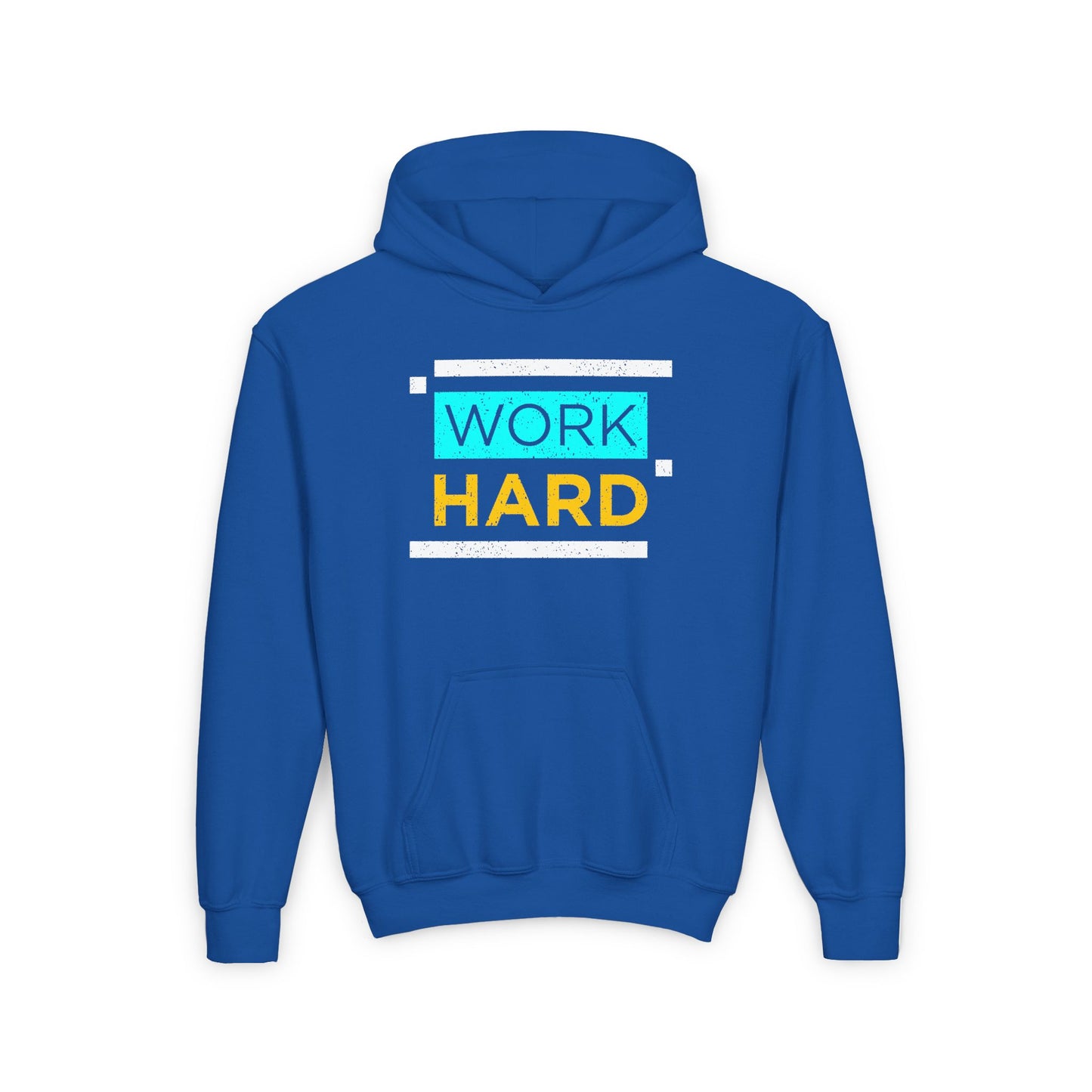 Work Hard Youth Heavy Blend Hooded Sweatshirt