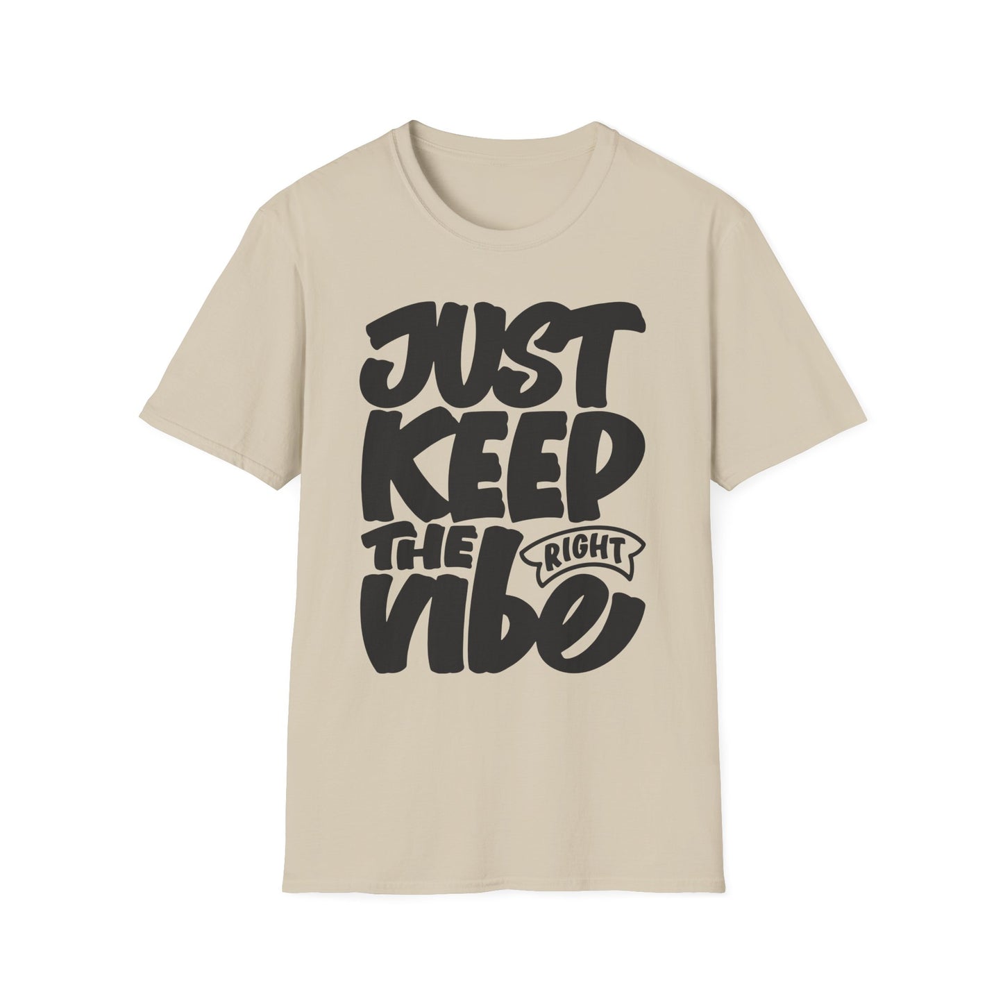 Just Keep The Right Vibe Unisex Softstyle T-Shirt