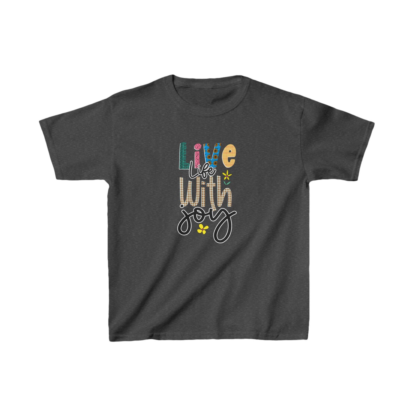 Live Life With Joy Kids Heavy Cotton™ Tee