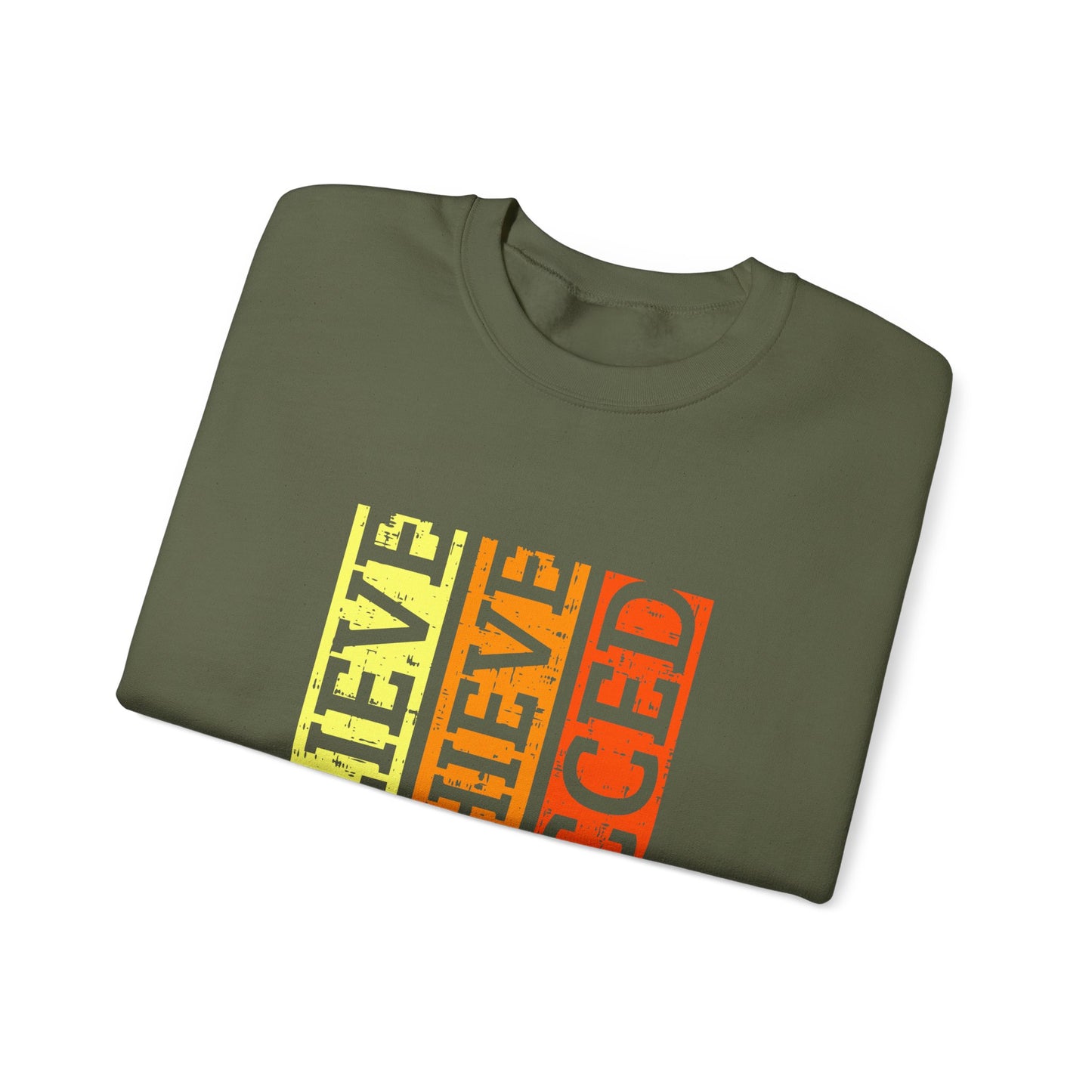 Belive Achieve Succed Unisex Heavy Blend™ Crewneck Sweatshirt