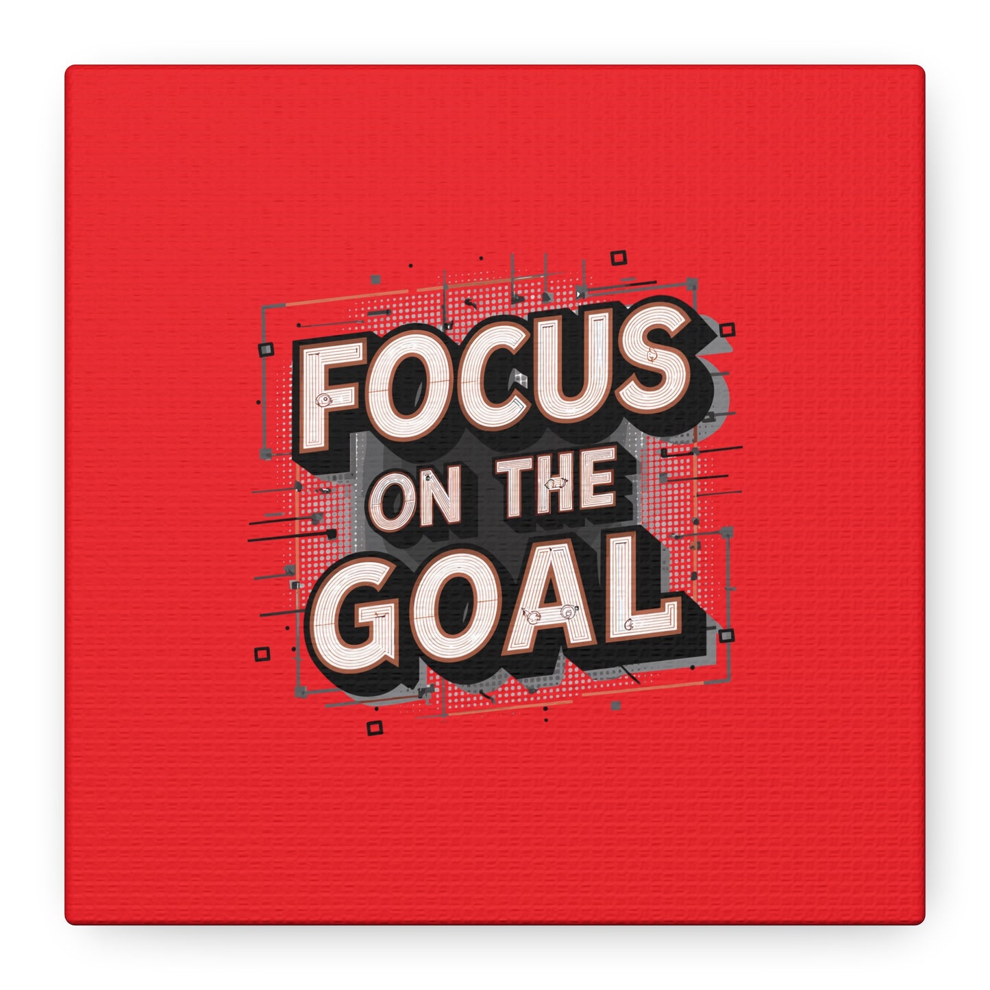 Focus On The Goal Matte Canvas, Stretched, 1.25"