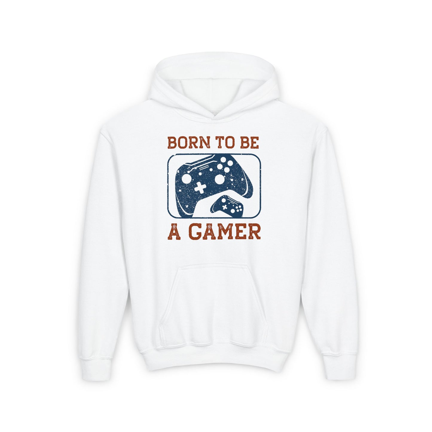 Born To Be A Gamer Youth Heavy Blend Hooded Sweatshirt