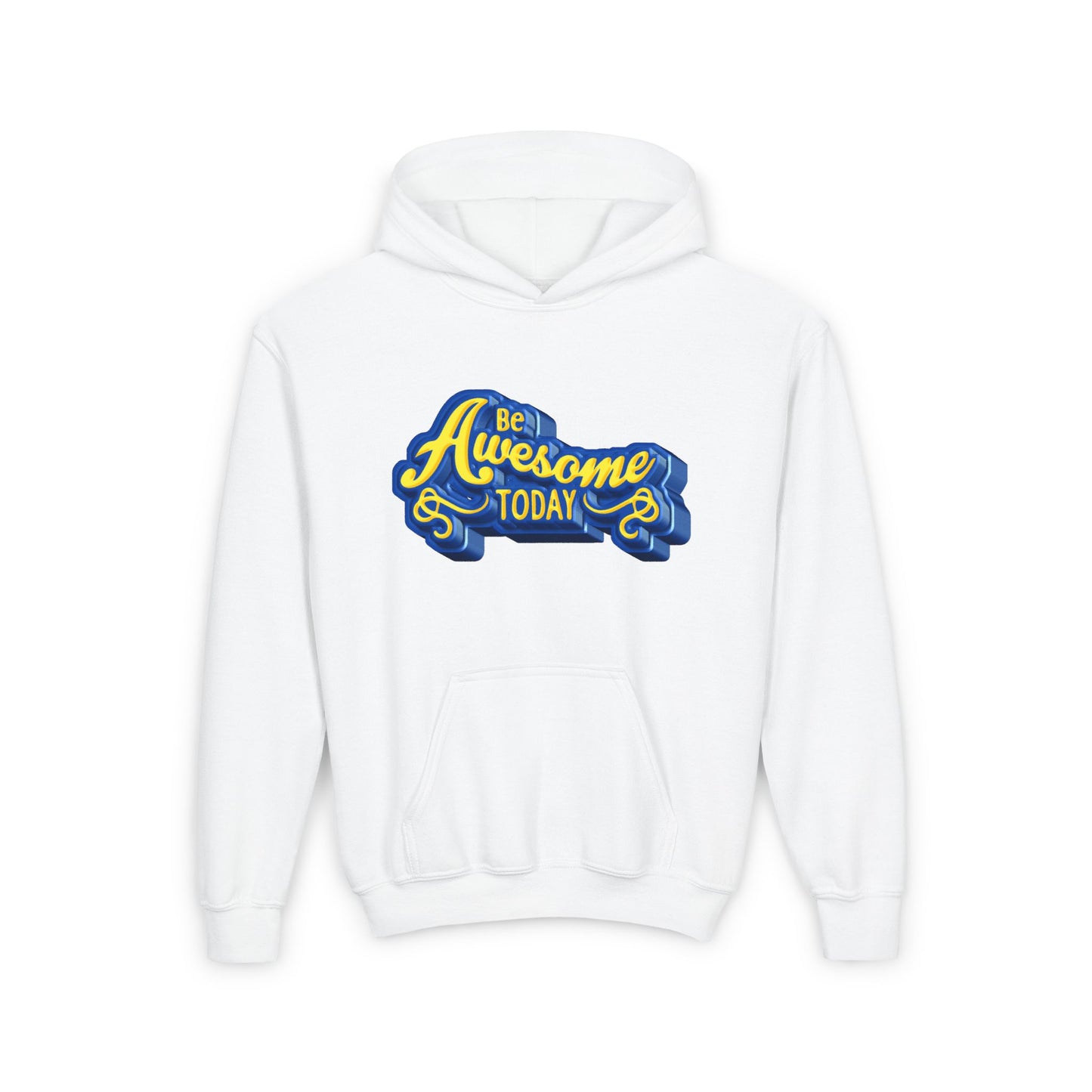 Be Awesome Today Youth Heavy Blend Hooded Sweatshirt