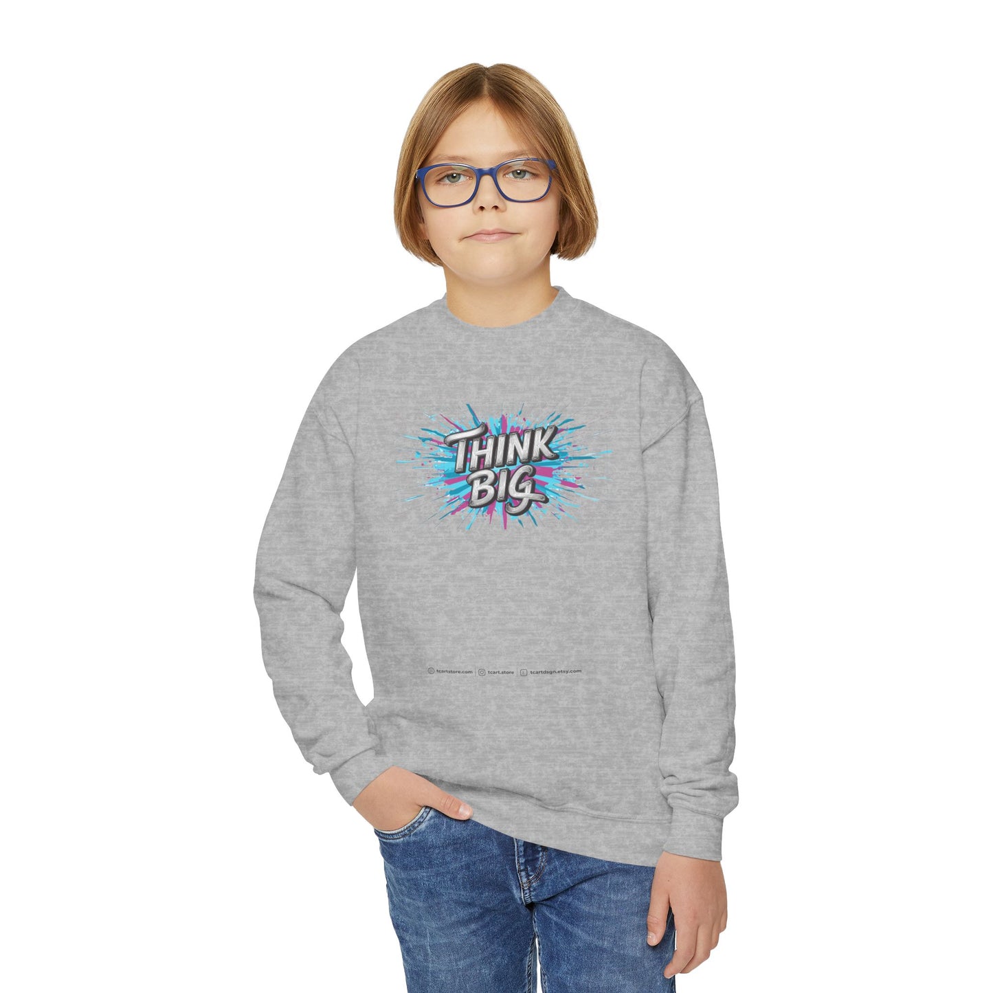 Think Big Youth Crewneck Sweatshirt