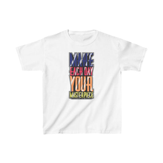 Make Each Day Your Masterpiece Kids Heavy Cotton™ Tee