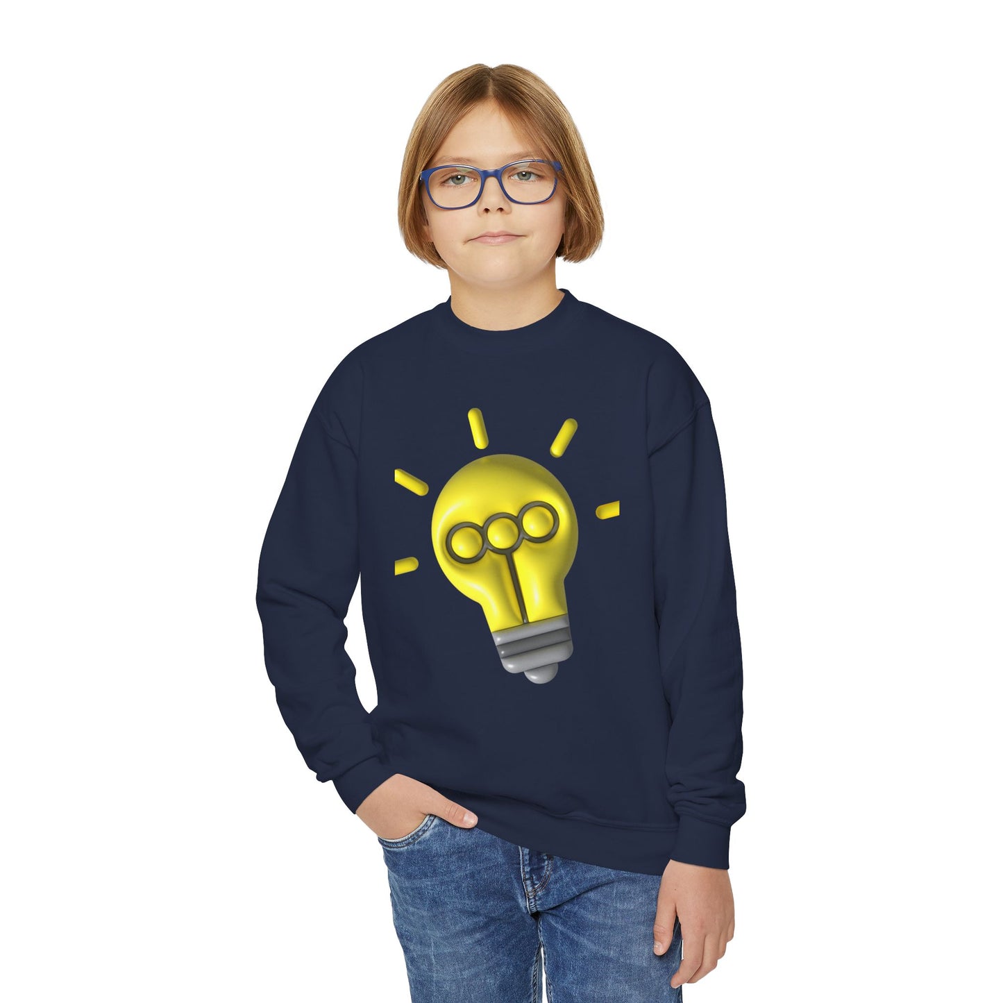 Light Bulb Youth Crewneck Sweatshirt