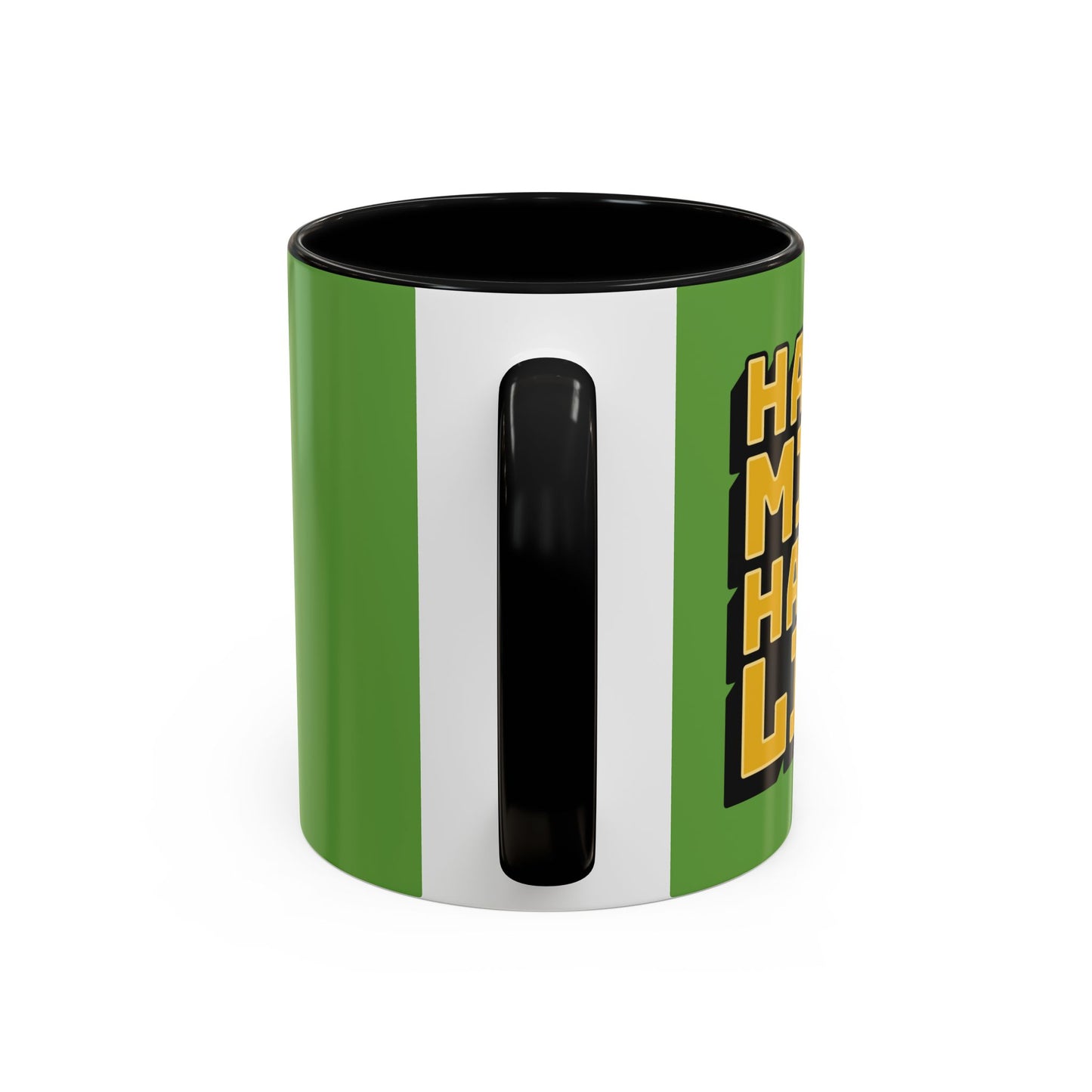 Happy Mind Happy Life Accent Coffee Mug (11, 15oz)