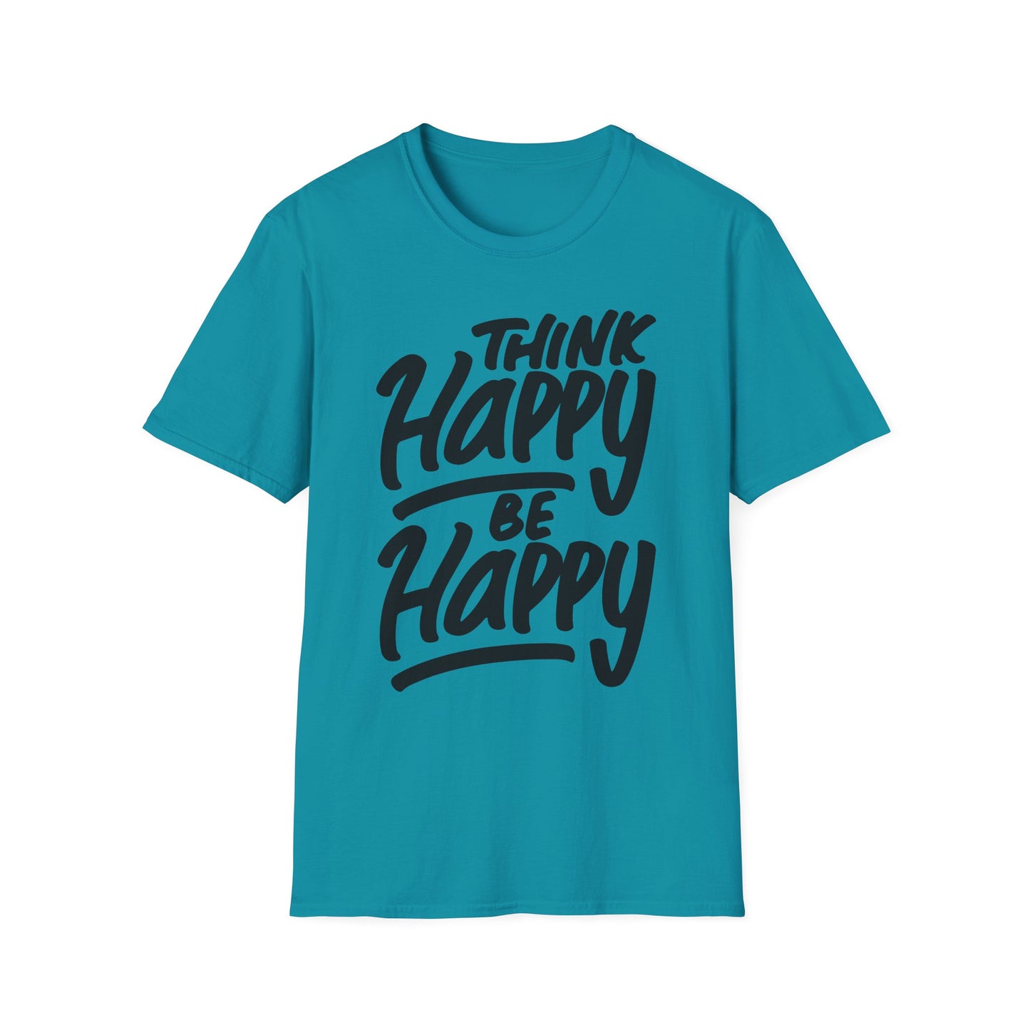 Think Happy Be Happy Unisex Softstyle T-Shirt