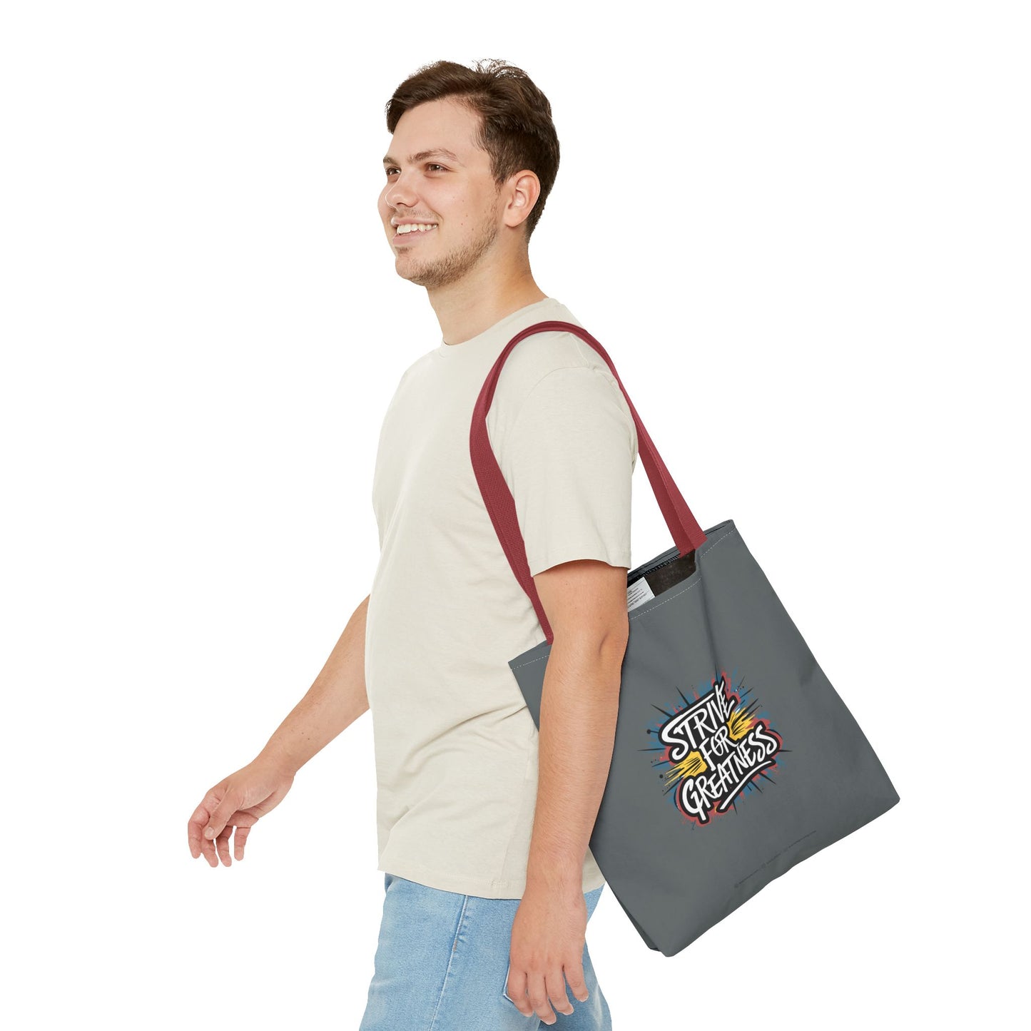 Strive For Greatness Tote Bag (AOP)