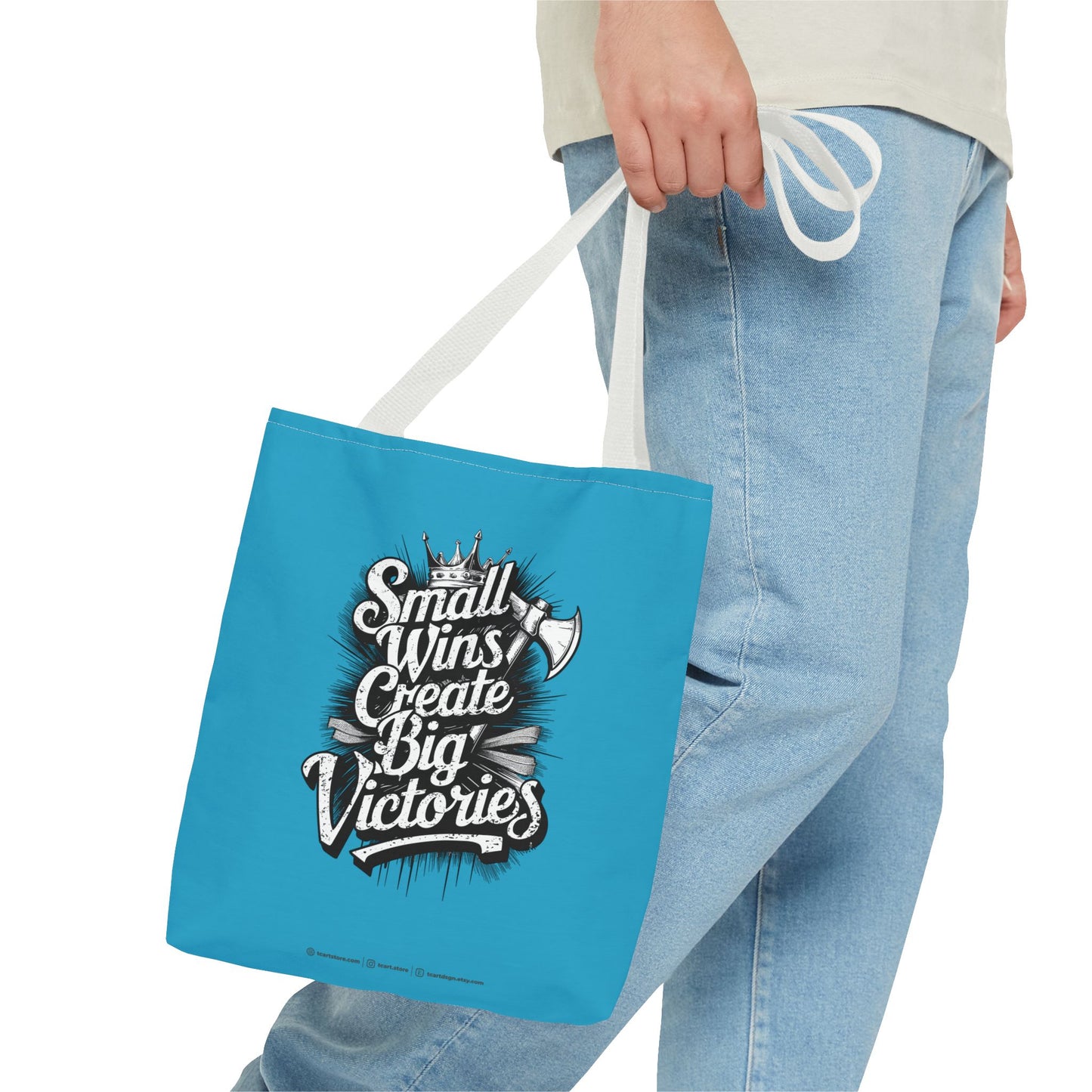 Small Wings Create Big Victories Tote Bag (AOP)
