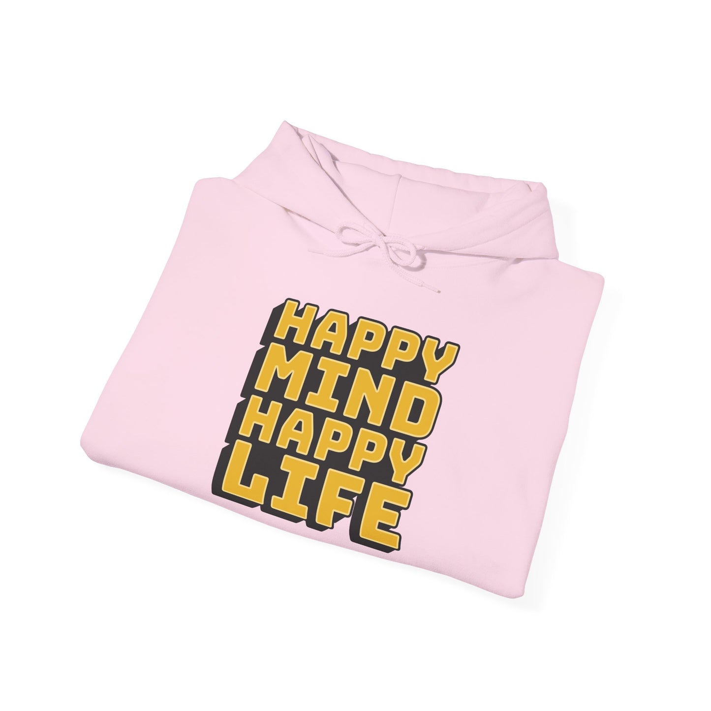Happy Mind Happy Life Unisex Heavy Blend™ Hooded Sweatshirt