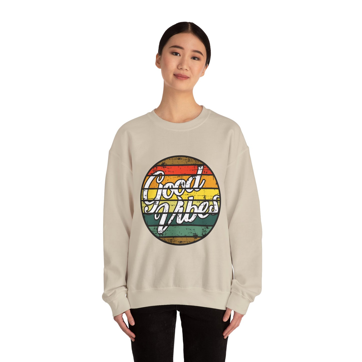 Good Vibes Unisex Heavy Blend™ Crewneck Sweatshirt