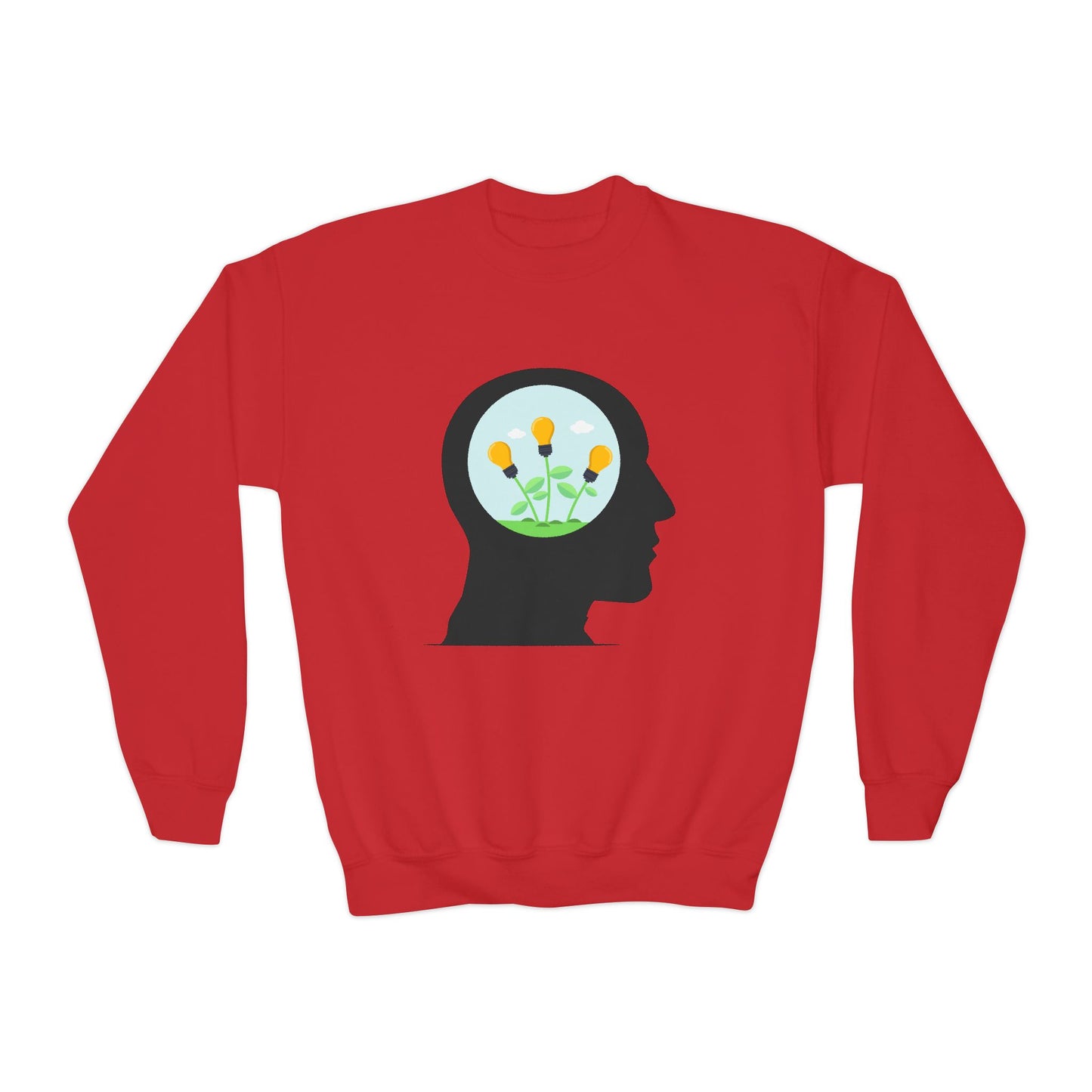 Mindset And Positive Thoughts Youth Crewneck Sweatshirt