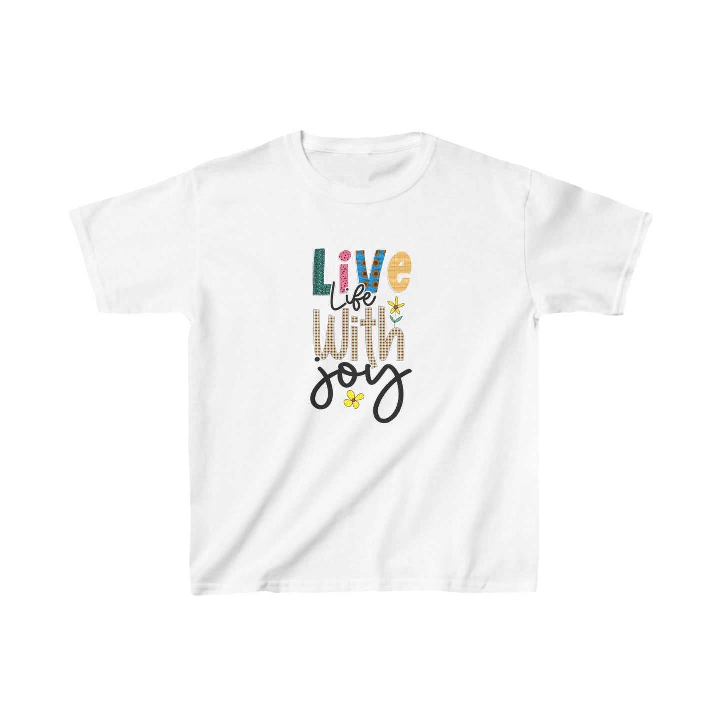 Live Life With Joy Kids Heavy Cotton™ Tee