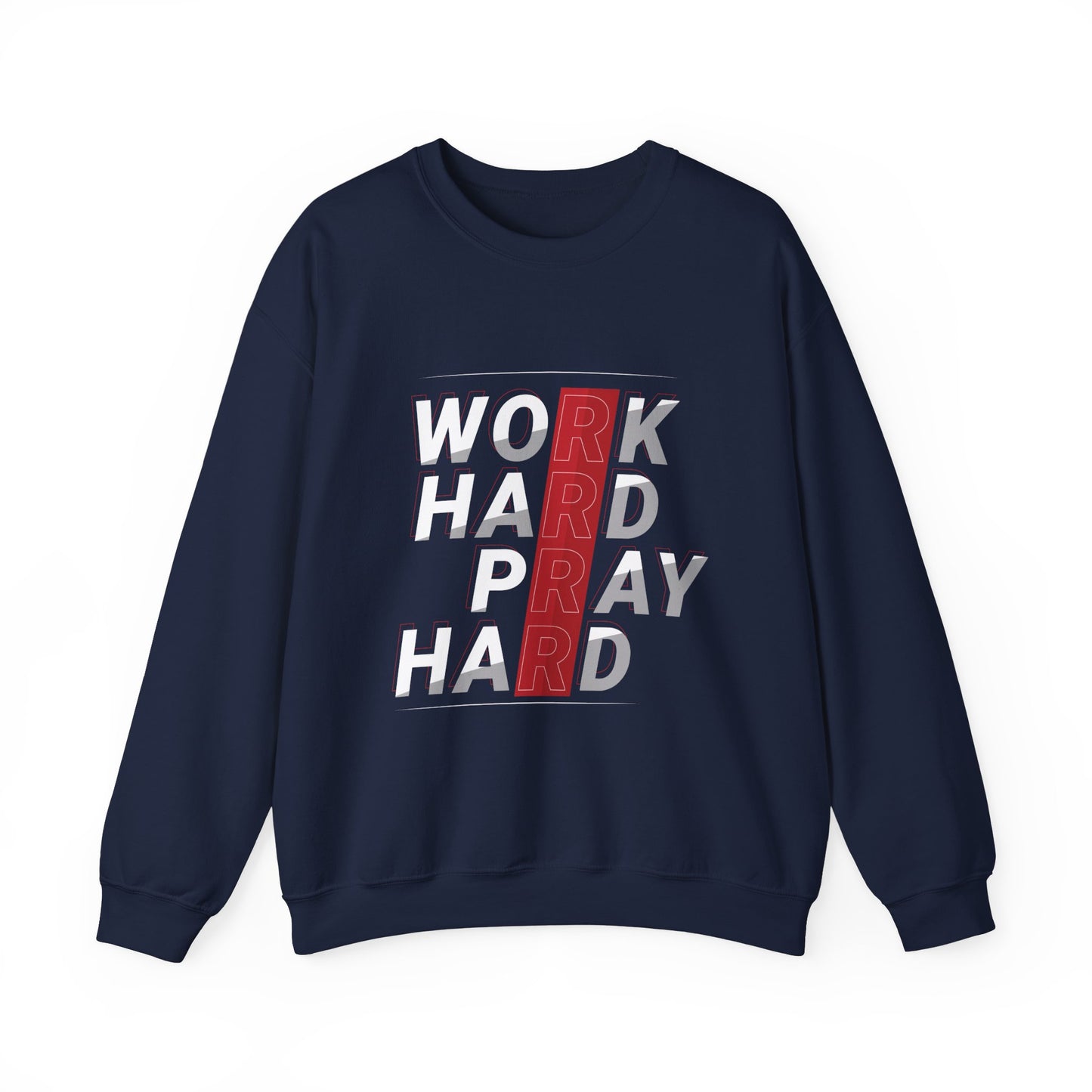 Work Hard Pray Hard Unisex Heavy Blend™ Crewneck Sweatshirt