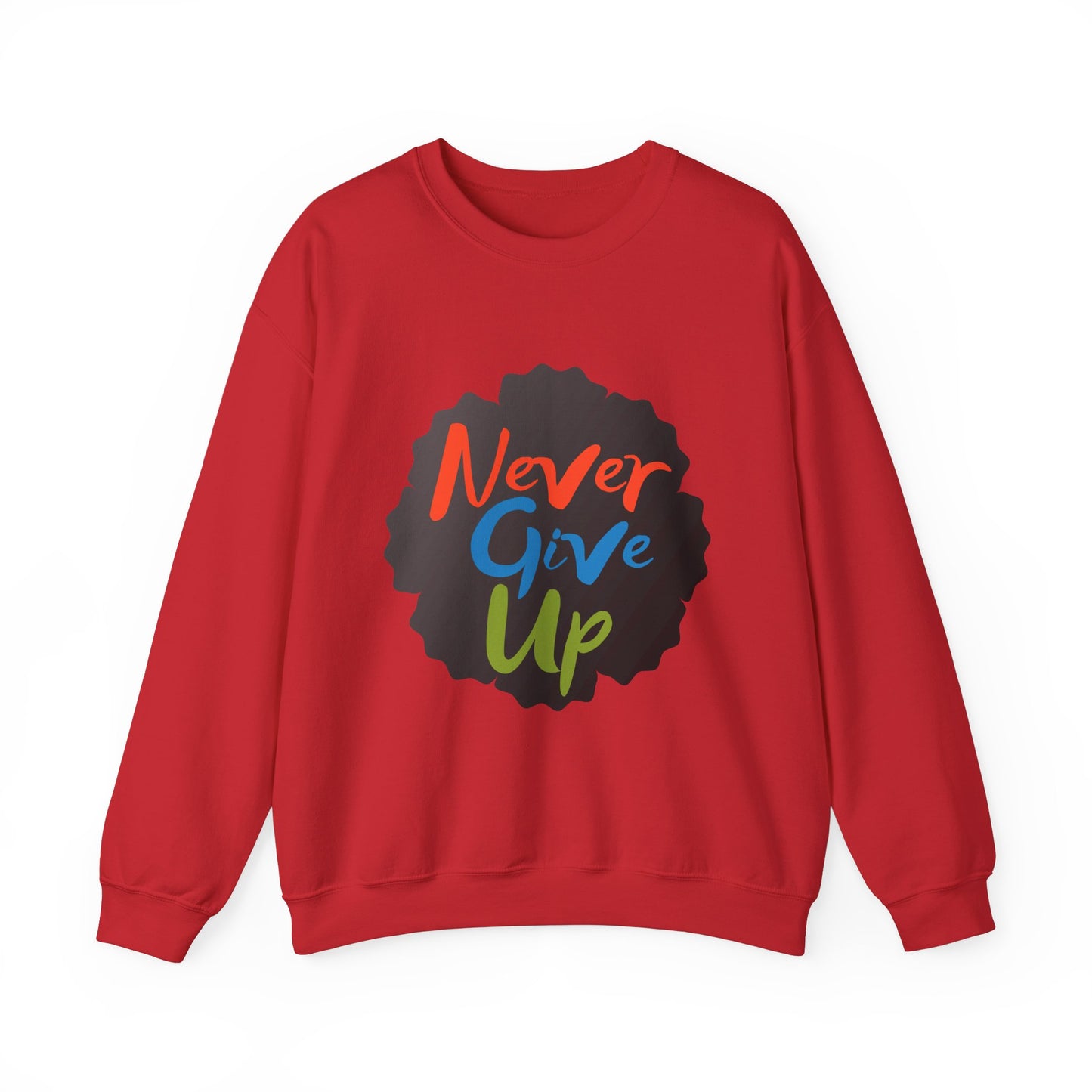 Never Give Up Unisex Heavy Blend™ Crewneck Sweatshirt