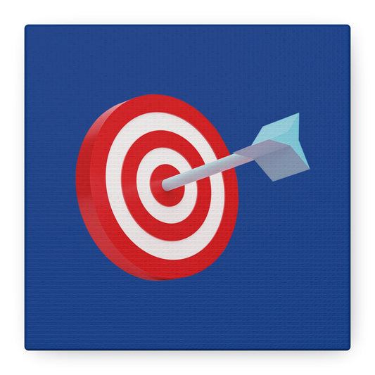 3d Render Arroe Hit The Center Of Target Or Goal Of Success Matte Canvas, Stretched, 1.25"