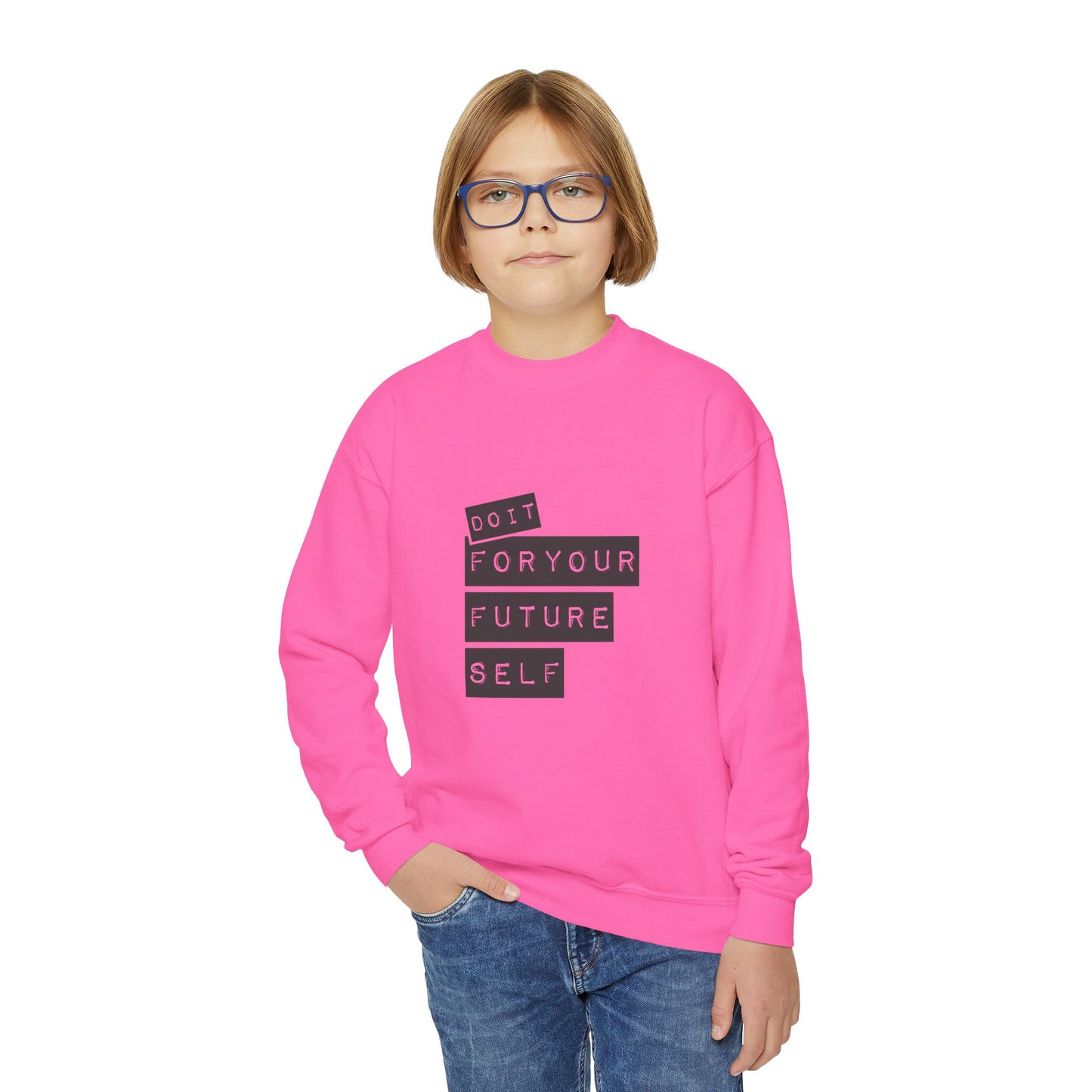 Do It For Your Future Self Youth Crewneck Sweatshirt