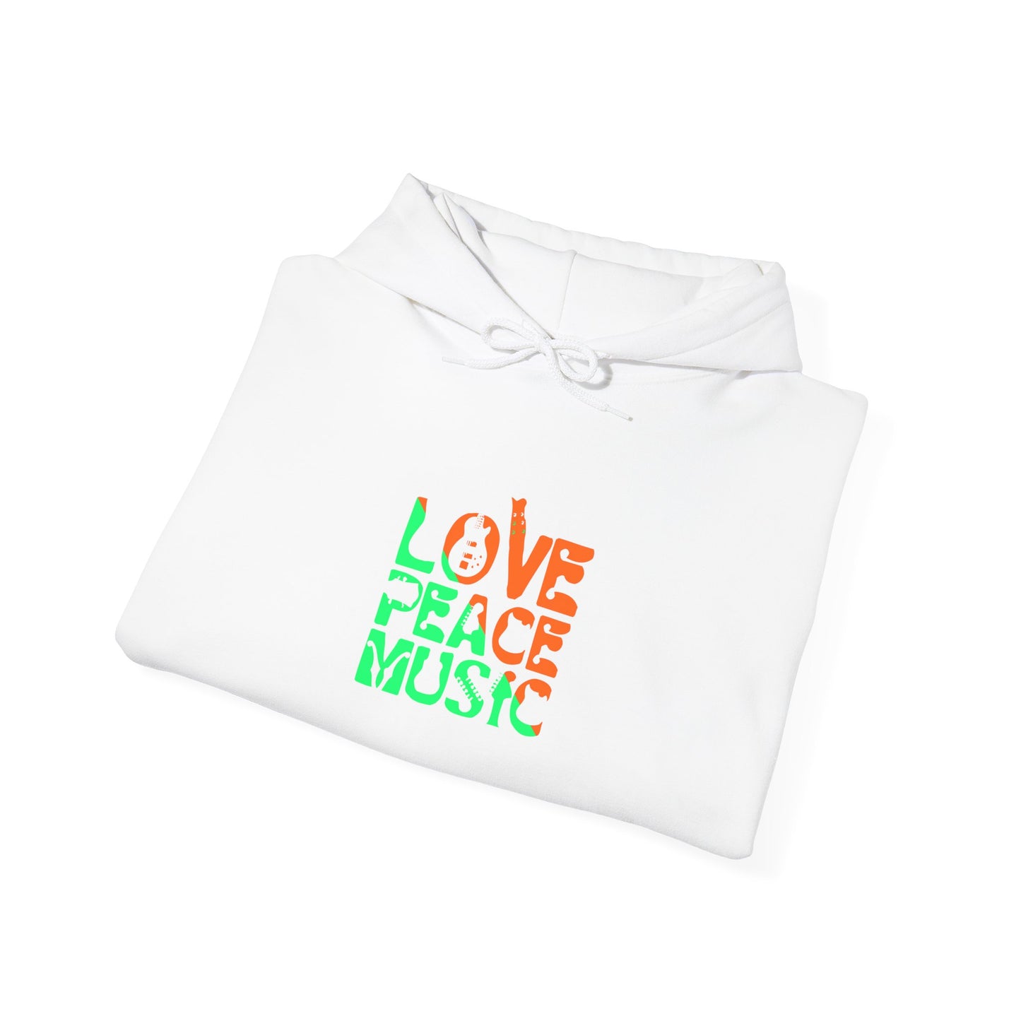 Love Peace Music Unisex Heavy Blend™ Hooded Sweatshirt