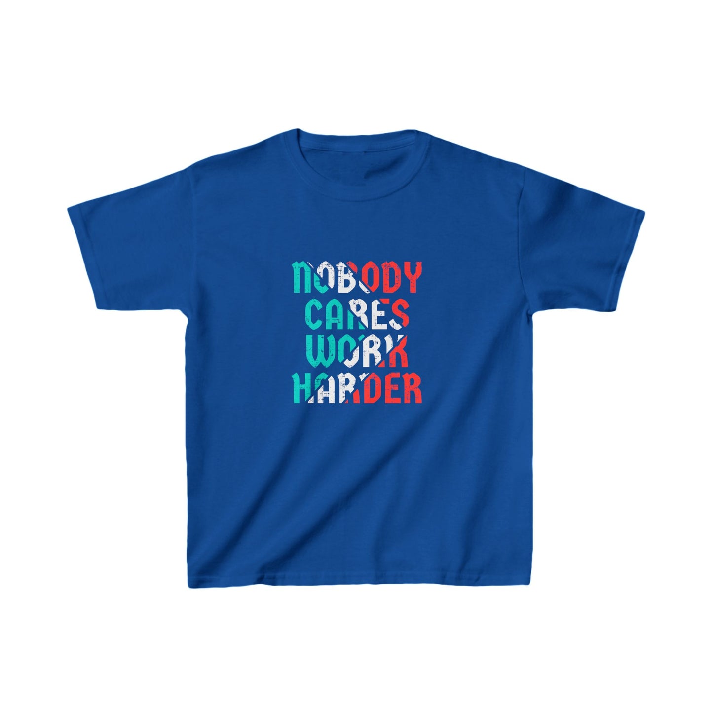 Nobody Cares Work Harder Kids Heavy Cotton™ Tee