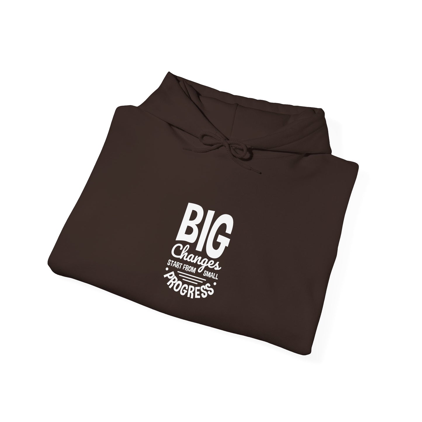 Big Changes Start From Small Progress Unisex Heavy Blend™ Hooded Sweatshirt