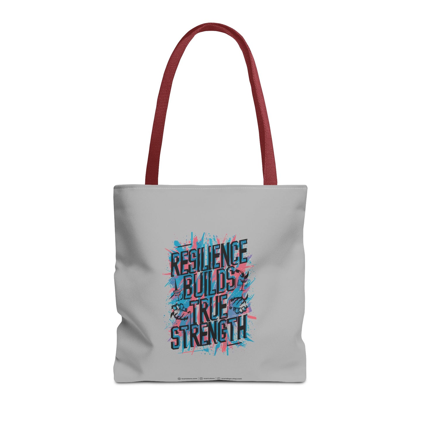 Resilience Builds True Strength Tote Bag (AOP)