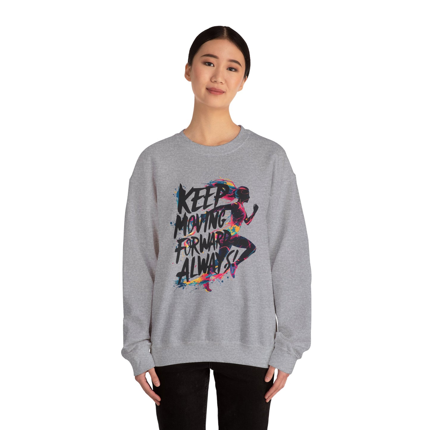 Keep Moving Forward Always Unisex Heavy Blend™ Crewneck Sweatshirt