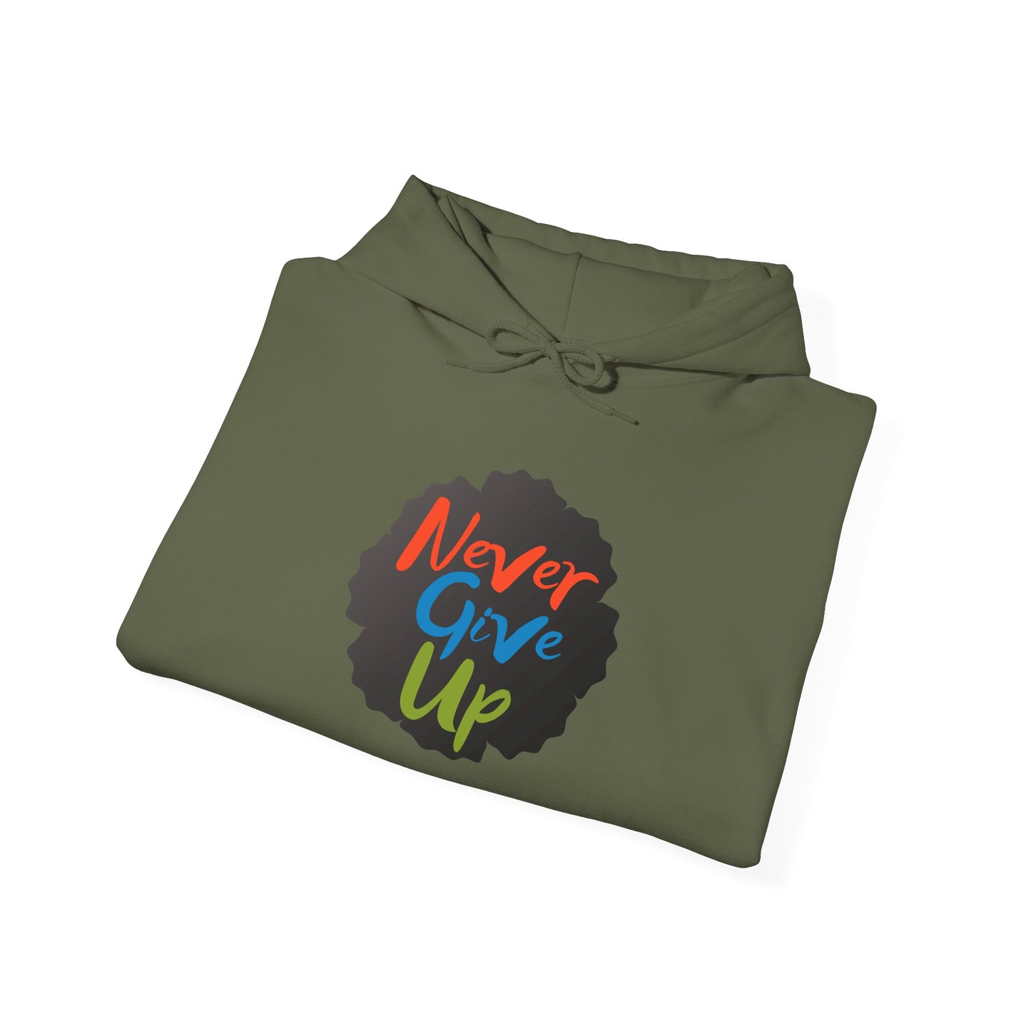Never Give Up Unisex Heavy Blend™ Hooded Sweatshirt