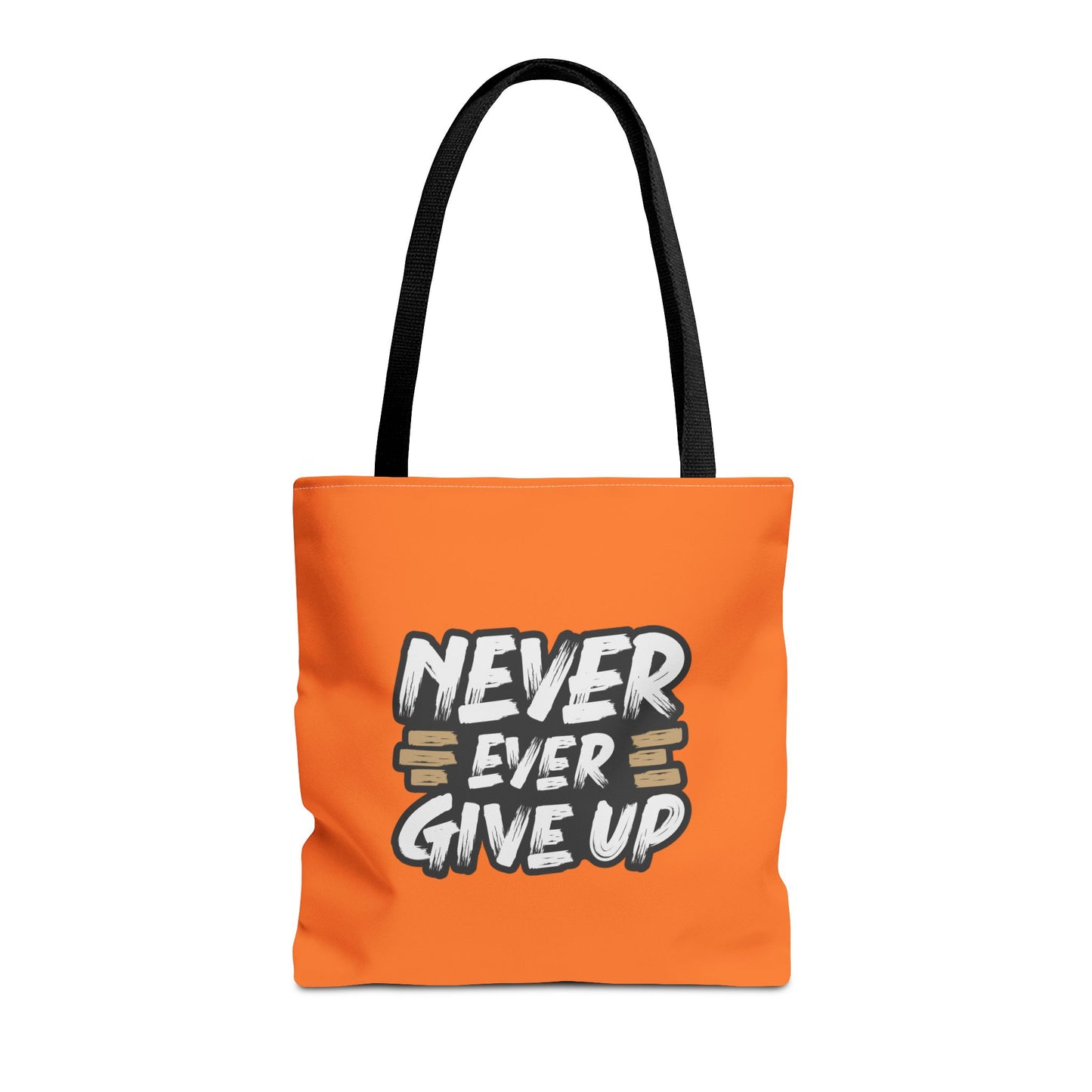 Never Give Up Tote Bag (AOP)