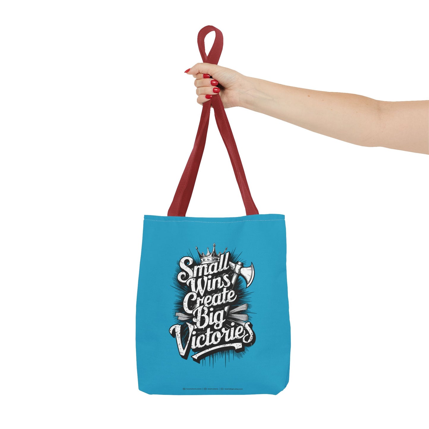Small Wings Create Big Victories Tote Bag (AOP)