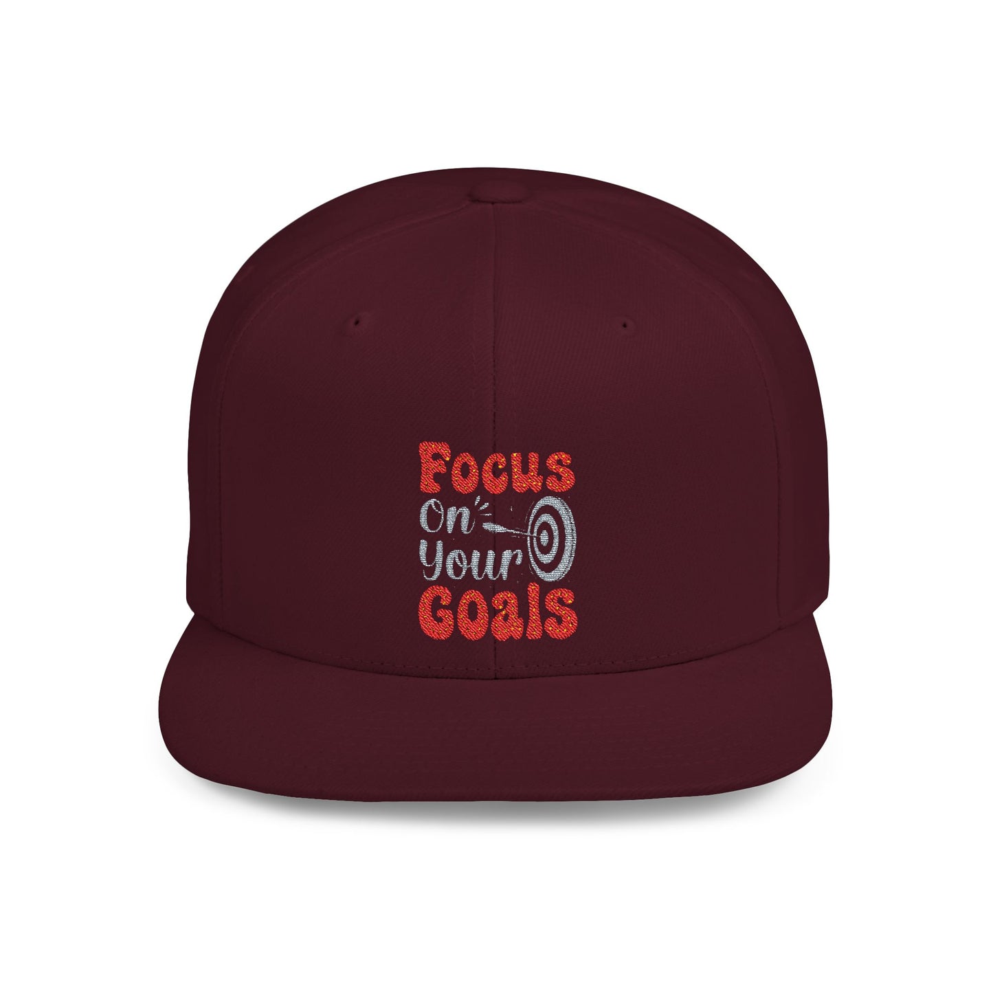 Focus On Your Goals Flat Bill Snapback