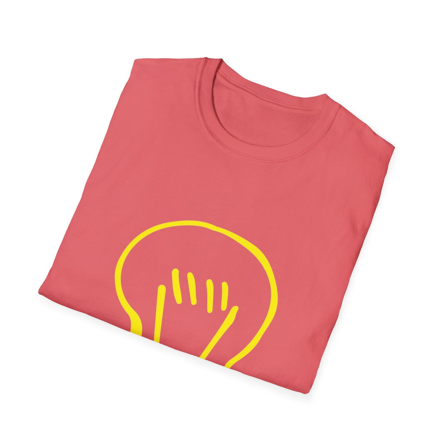 Drawing Light Bulb Icon Unisex Softstyle T-Shirt