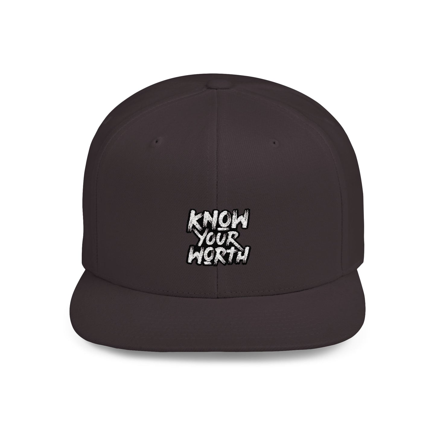 Know Your Worth Flat Bill Snapback