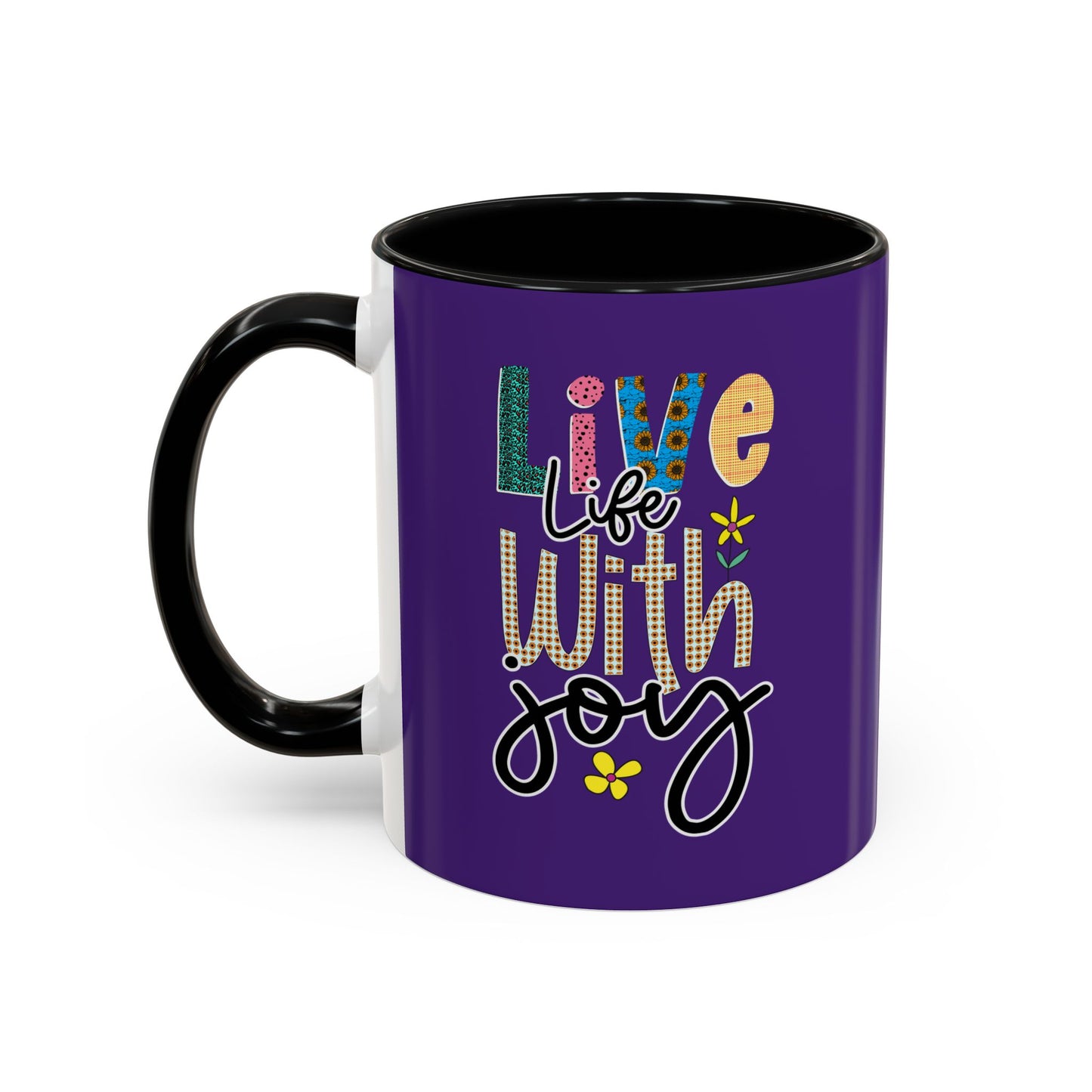 Live Life With Joy Accent Coffee Mug (11, 15oz)