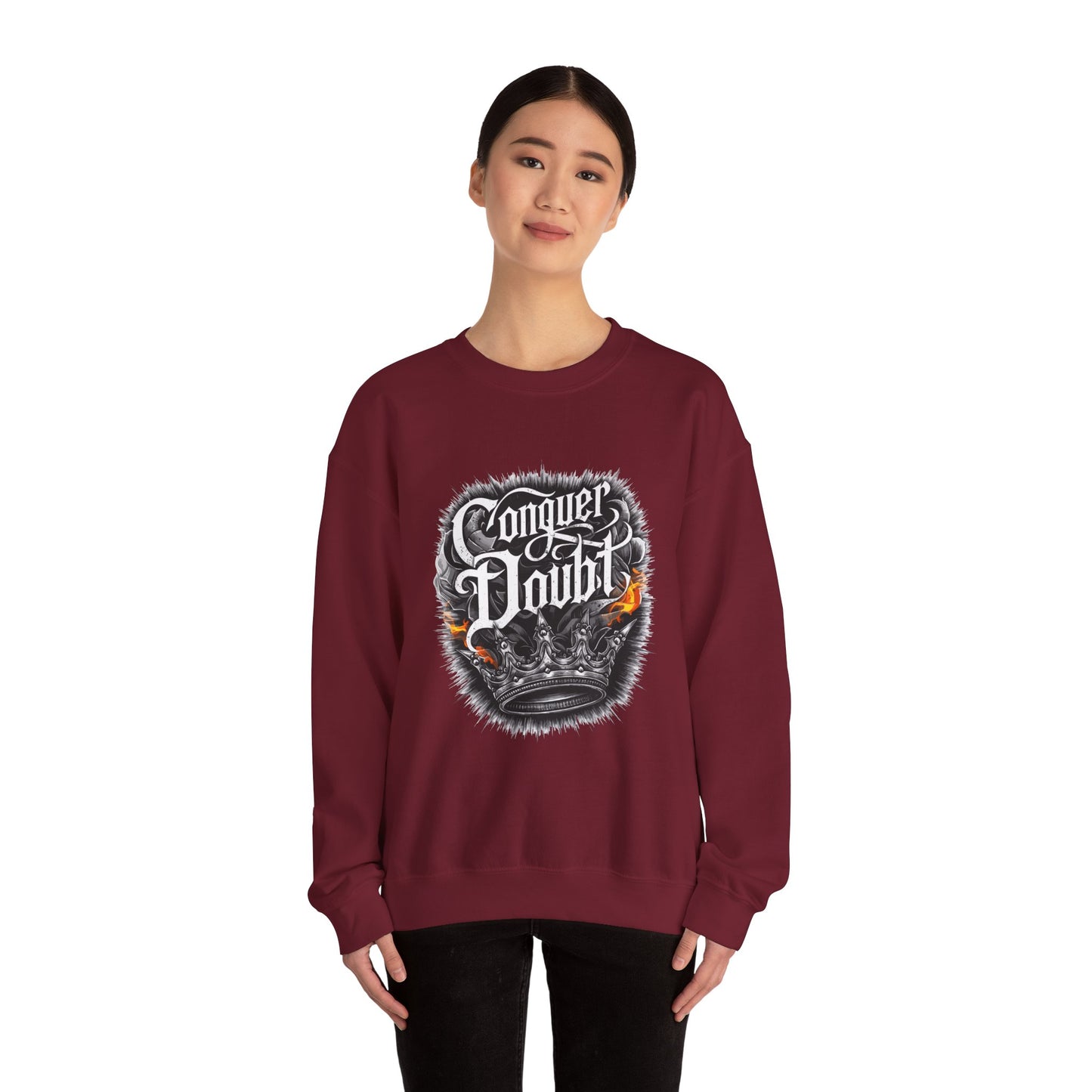 Conquer Doubt Unisex Heavy Blend™ Crewneck Sweatshirt