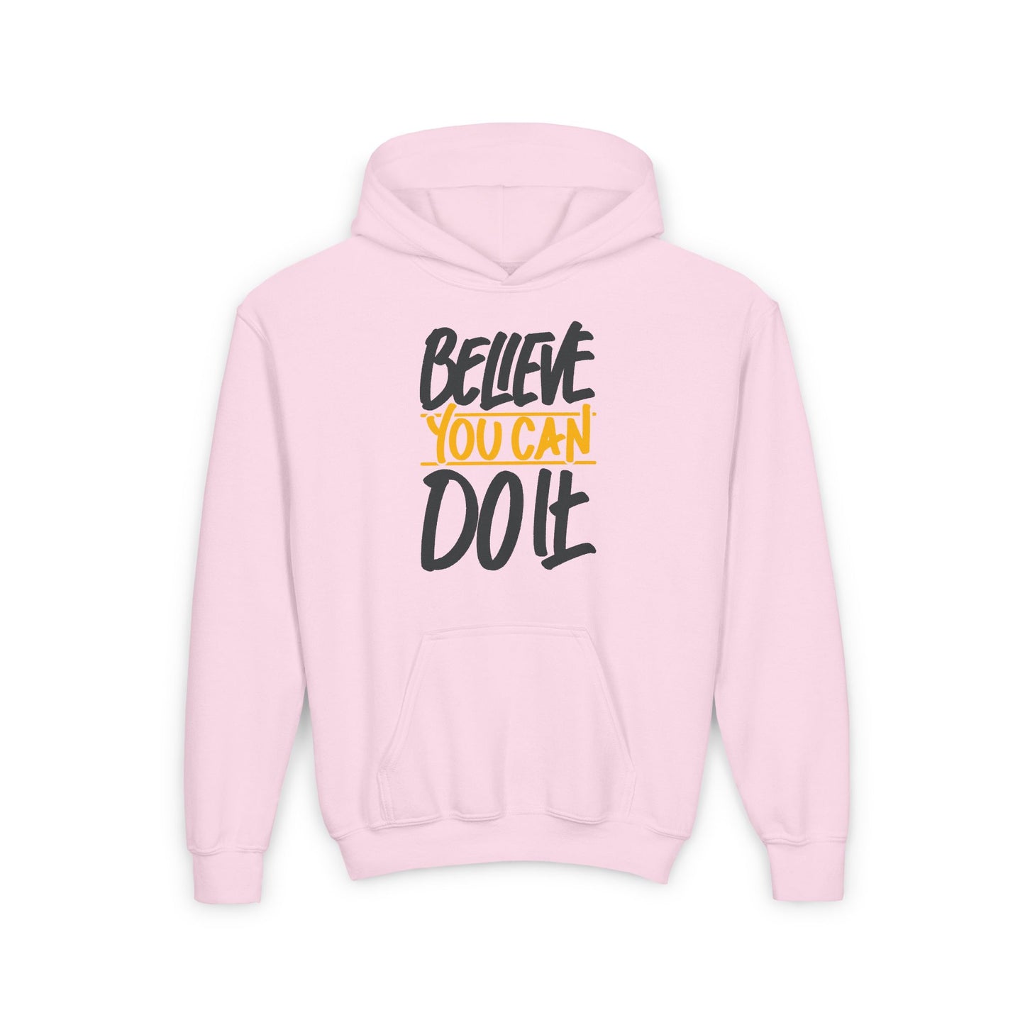 Believe You Can Do It Youth Heavy Blend Hooded Sweatshirt