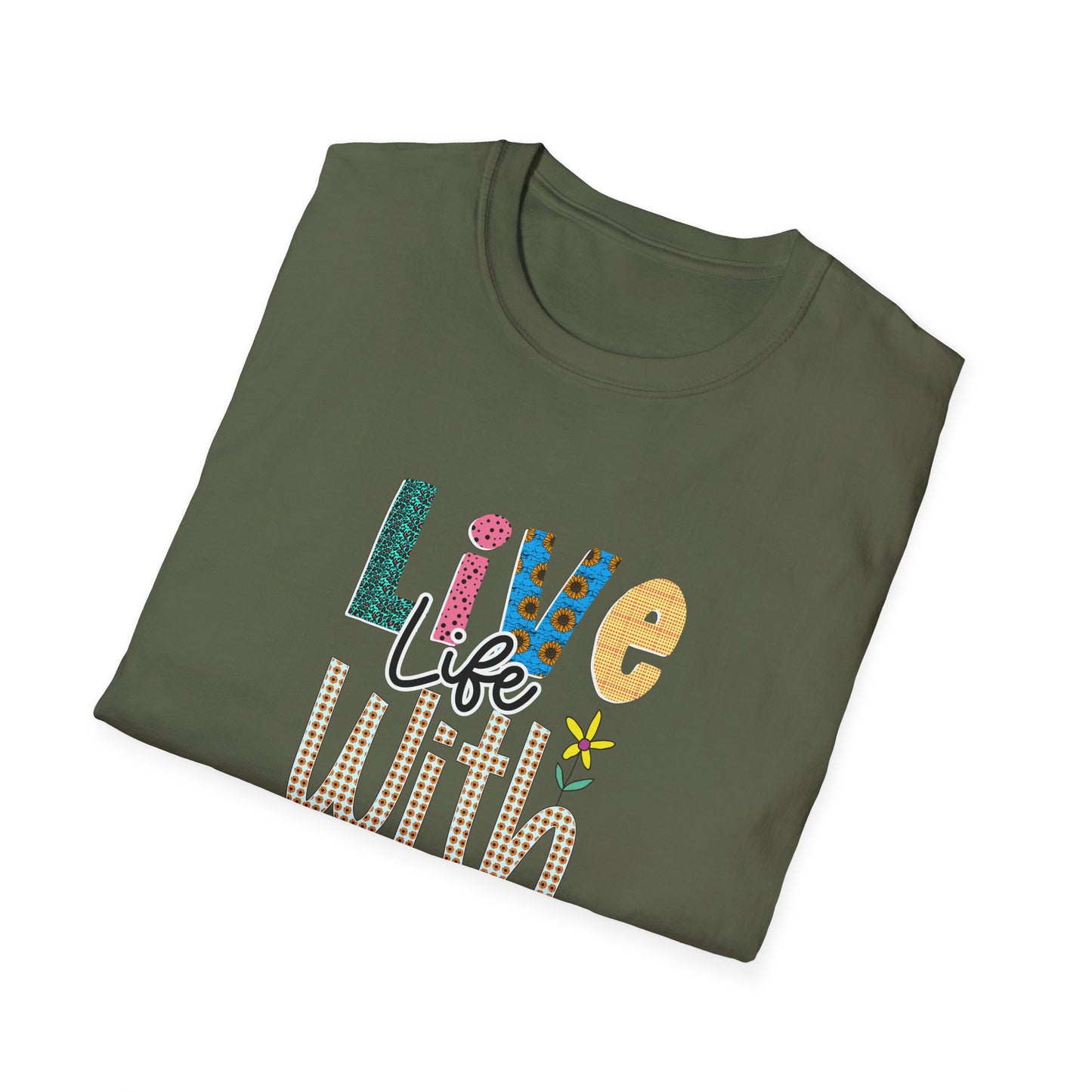 Live life with joy Unisex Softstyle T-Shirt