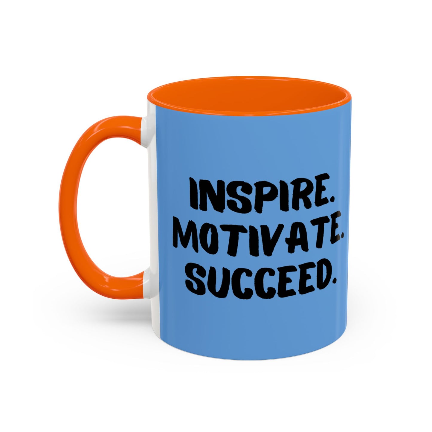 Inspire Motivate Succeed Accent Coffee Mug (11, 15oz)
