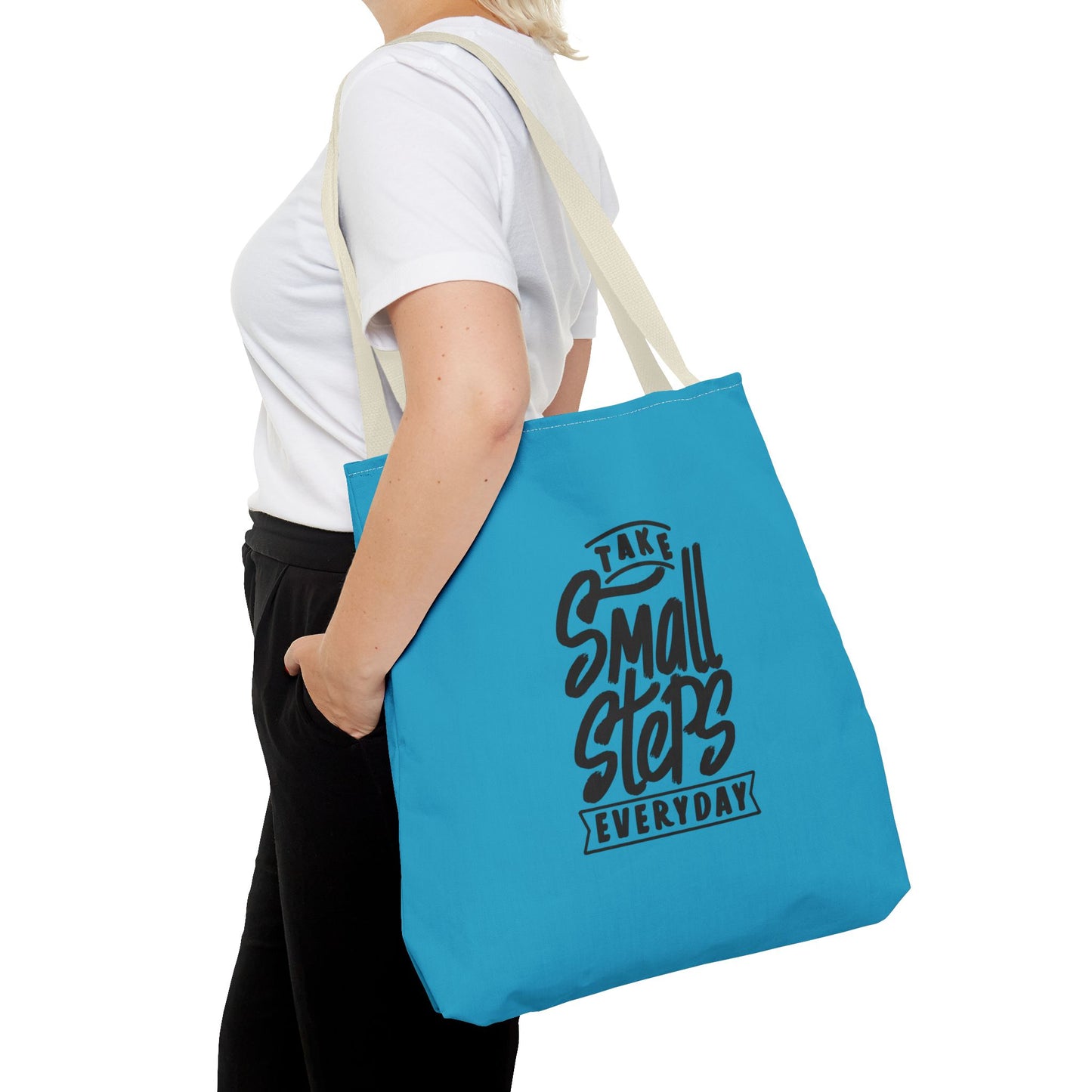 Take Small Steps Everyday Tote Bag (AOP)