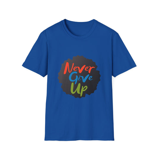 Never Give Up Unisex Softstyle T-Shirt