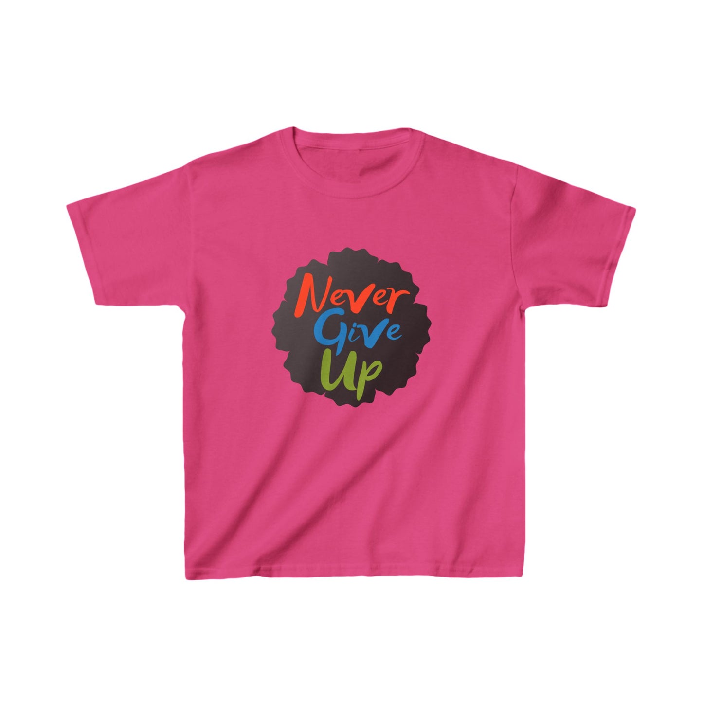 Never Give Up Kids Heavy Cotton™ Tee