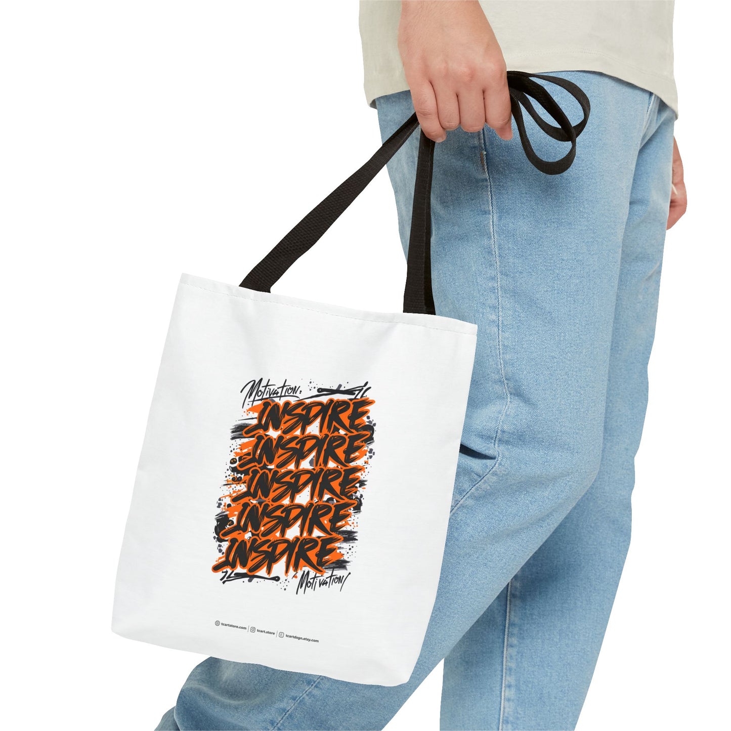 Motivation Inspire Motivation Tote Bag (AOP)