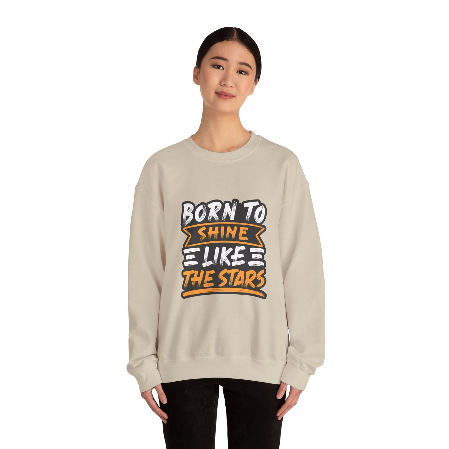 Born To Shine Like The Stars Unisex Heavy Blend™ Crewneck Sweatshirt