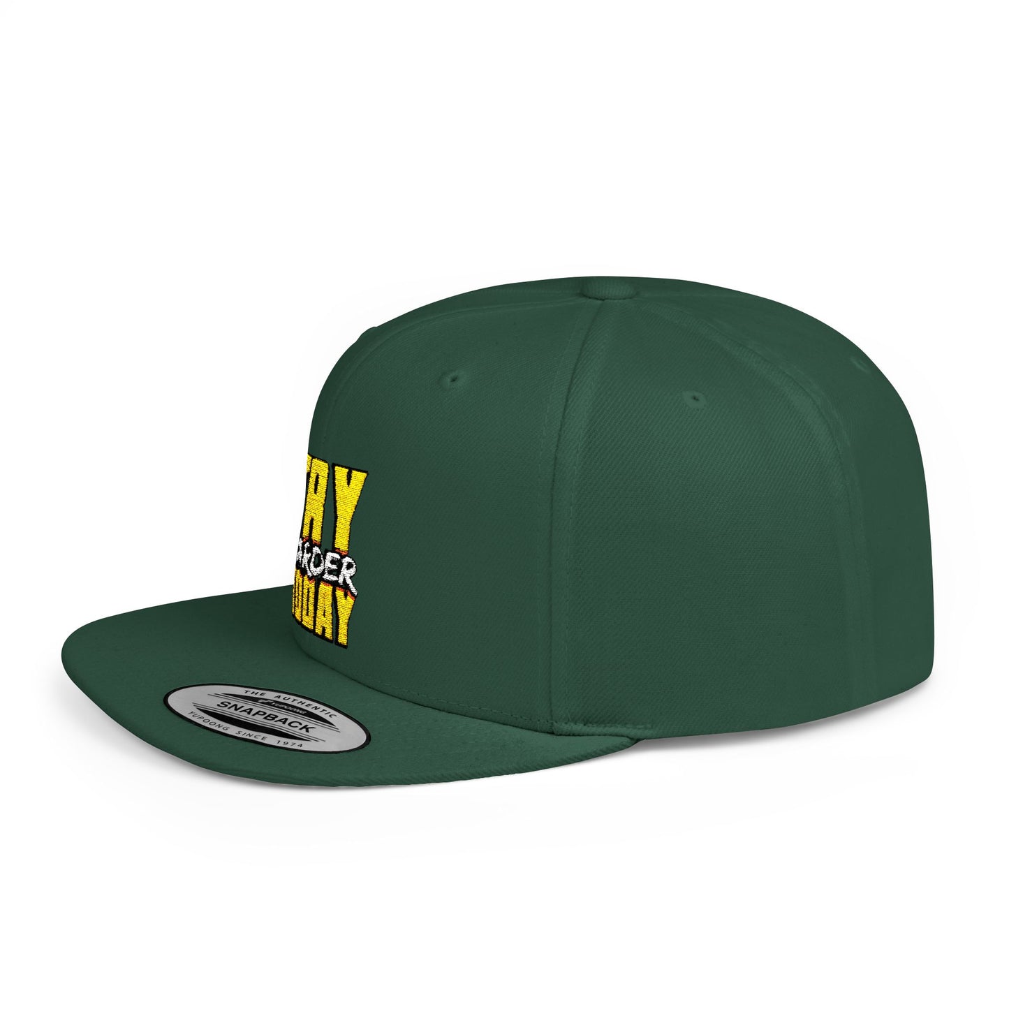 Try Harder Today Flat Bill Snapback