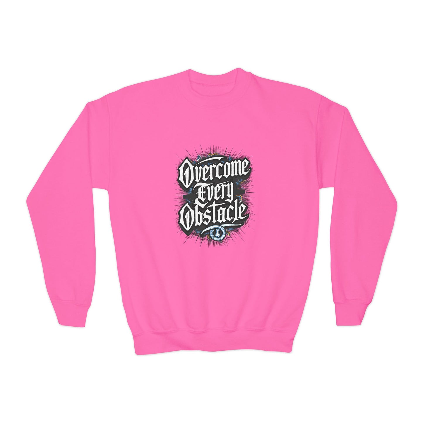 Overcome Every Obstacle Youth Crewneck Sweatshirt