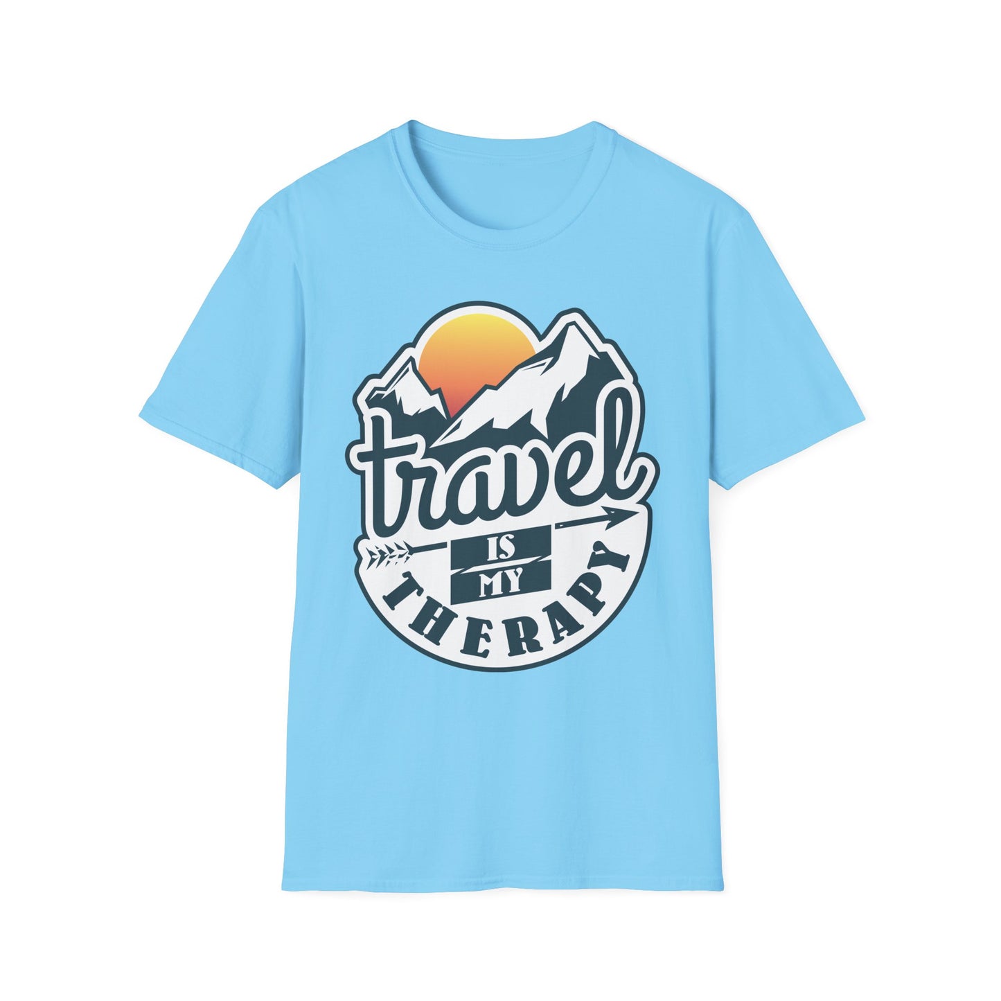 Travel Is My Therapy Unisex Softstyle T-Shirt